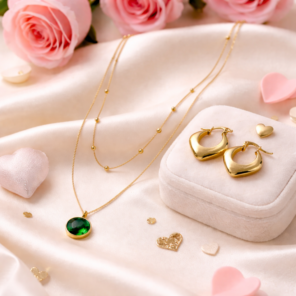 Radiance Set – Necklace & Earrings | Premium Anti-Tarnish Jewellery