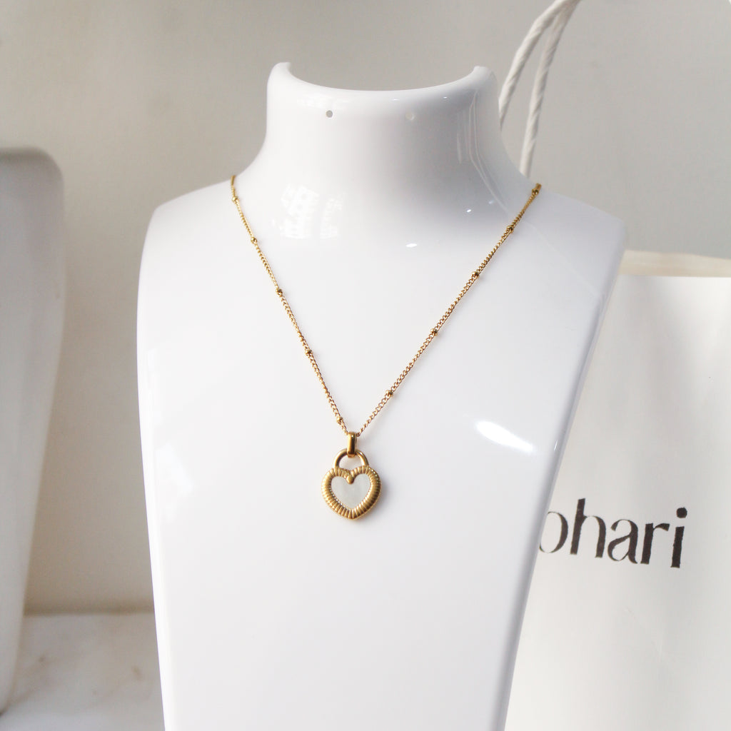 Dual Charm Heart Convertible Necklace - ZN11
