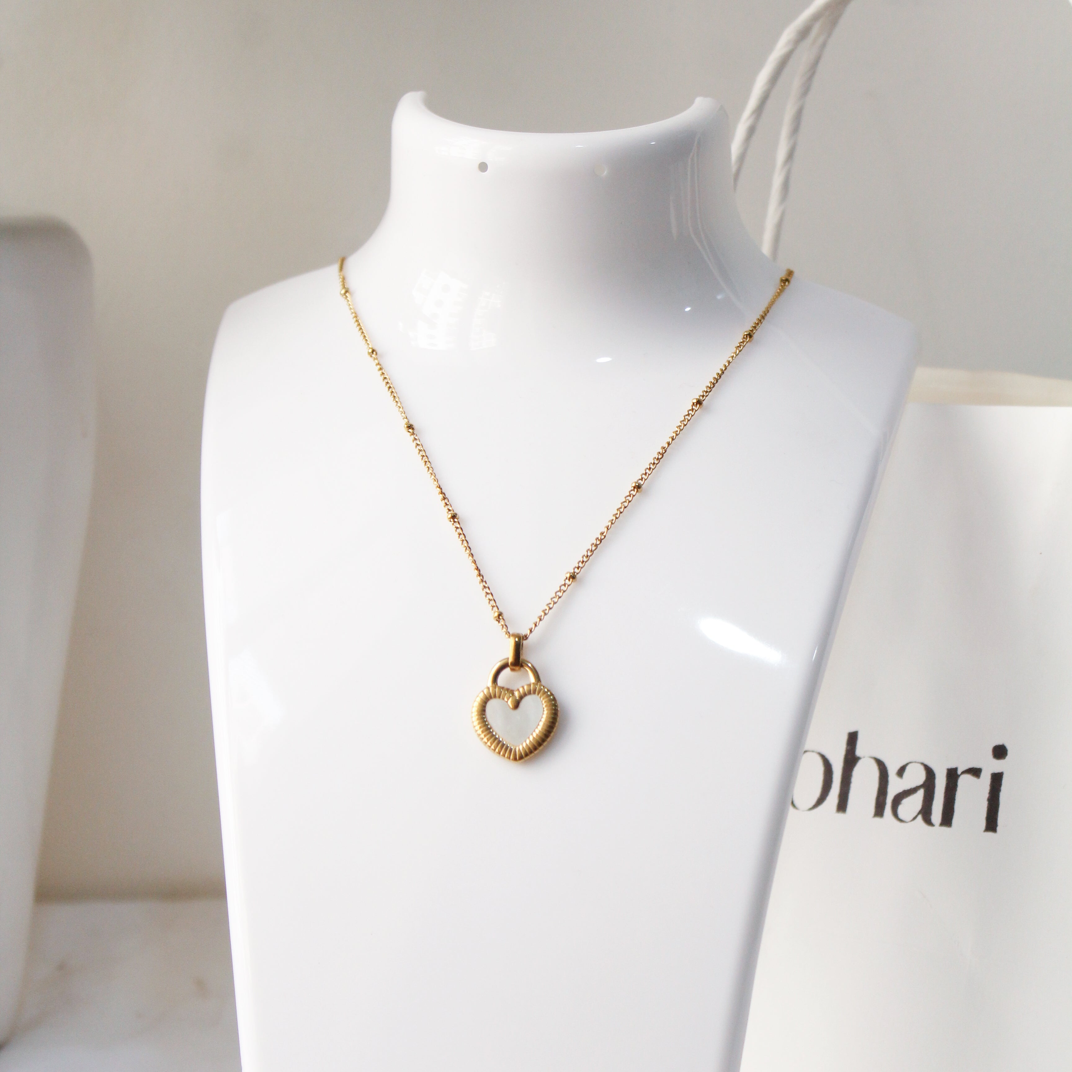 Dual Charm Heart Convertible Necklace - ZN11