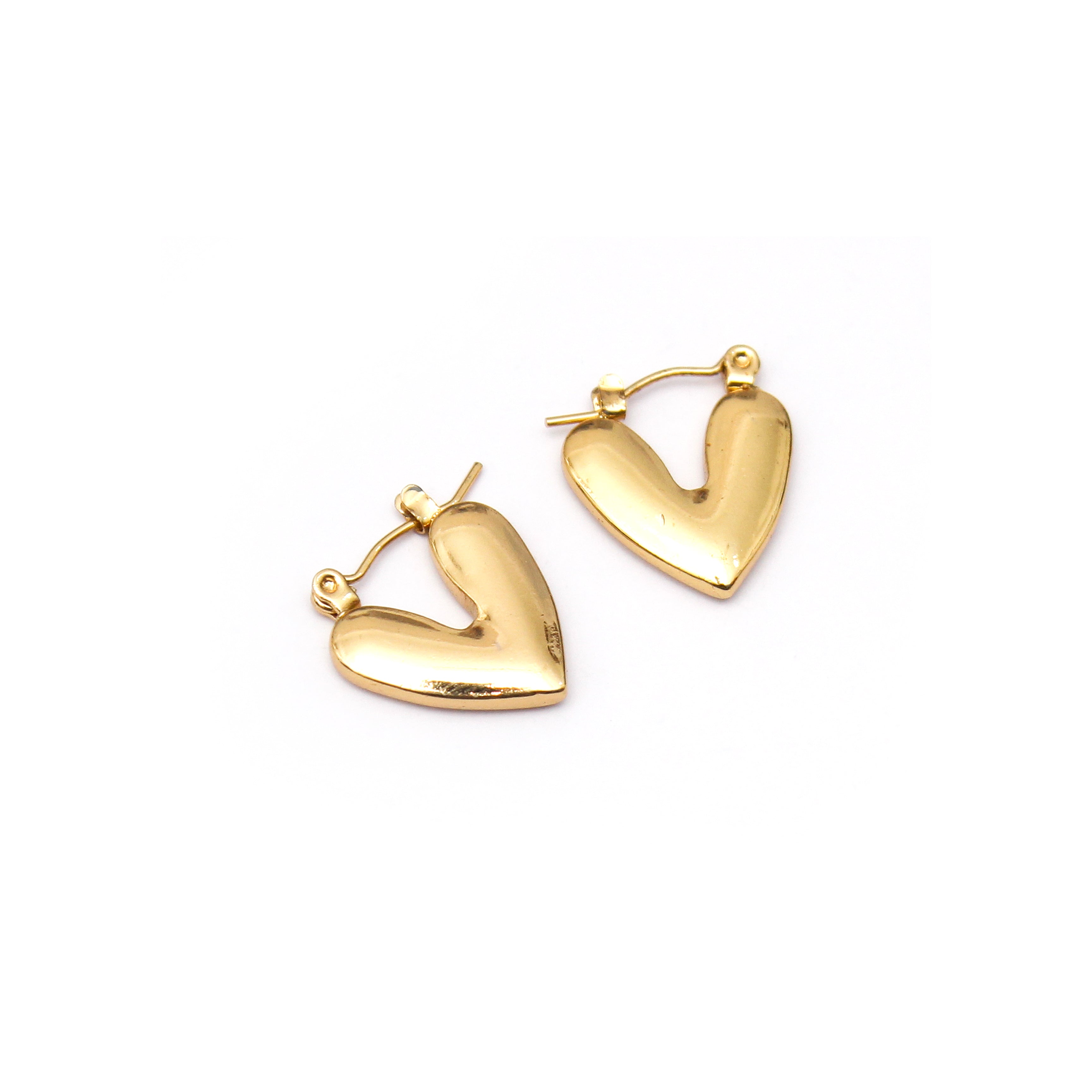 Bold Heart Statement Earrings