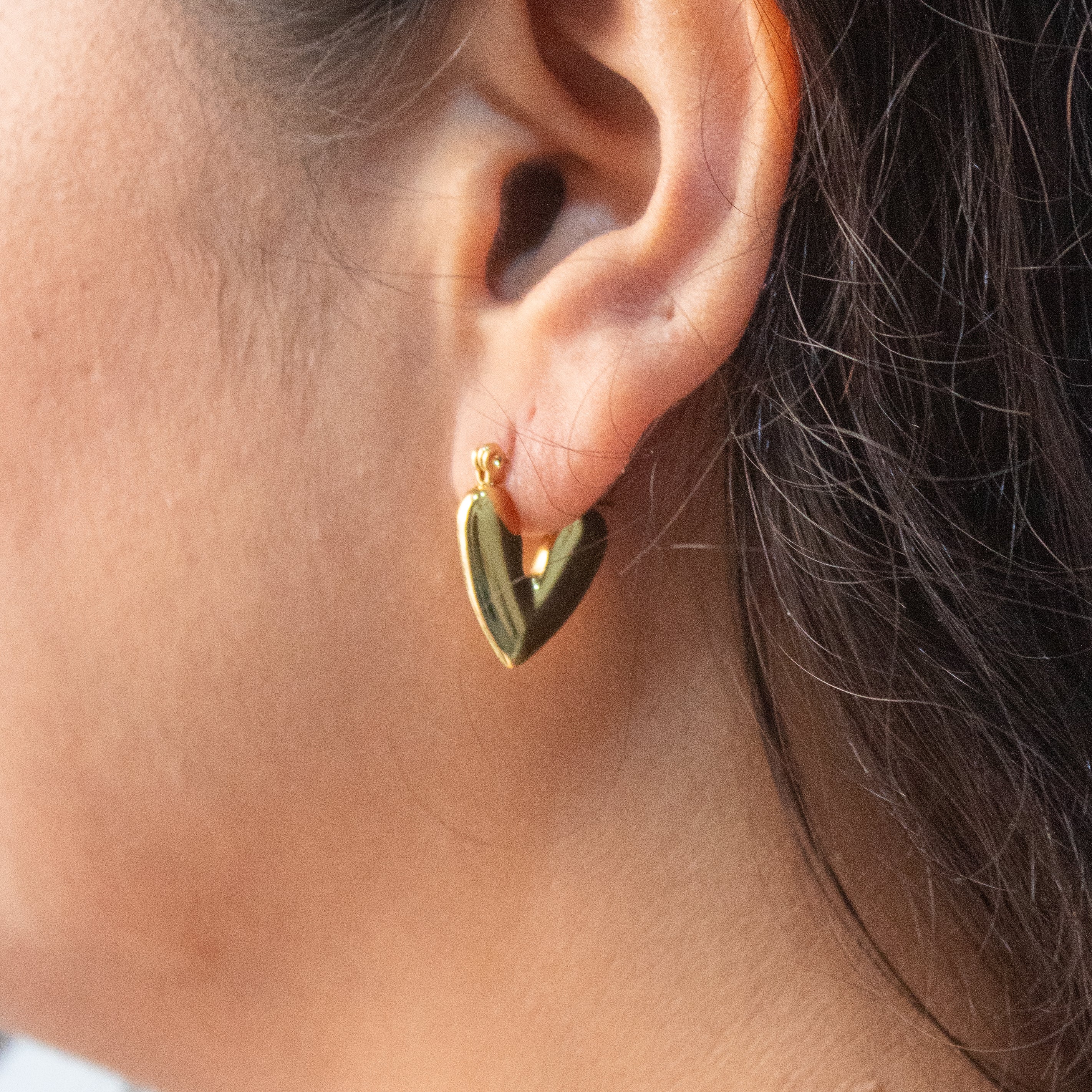 Bold Heart Statement Earrings