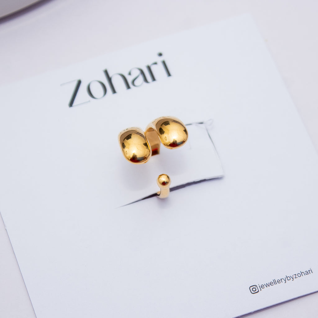 Minimal Double Dome Statement Ring