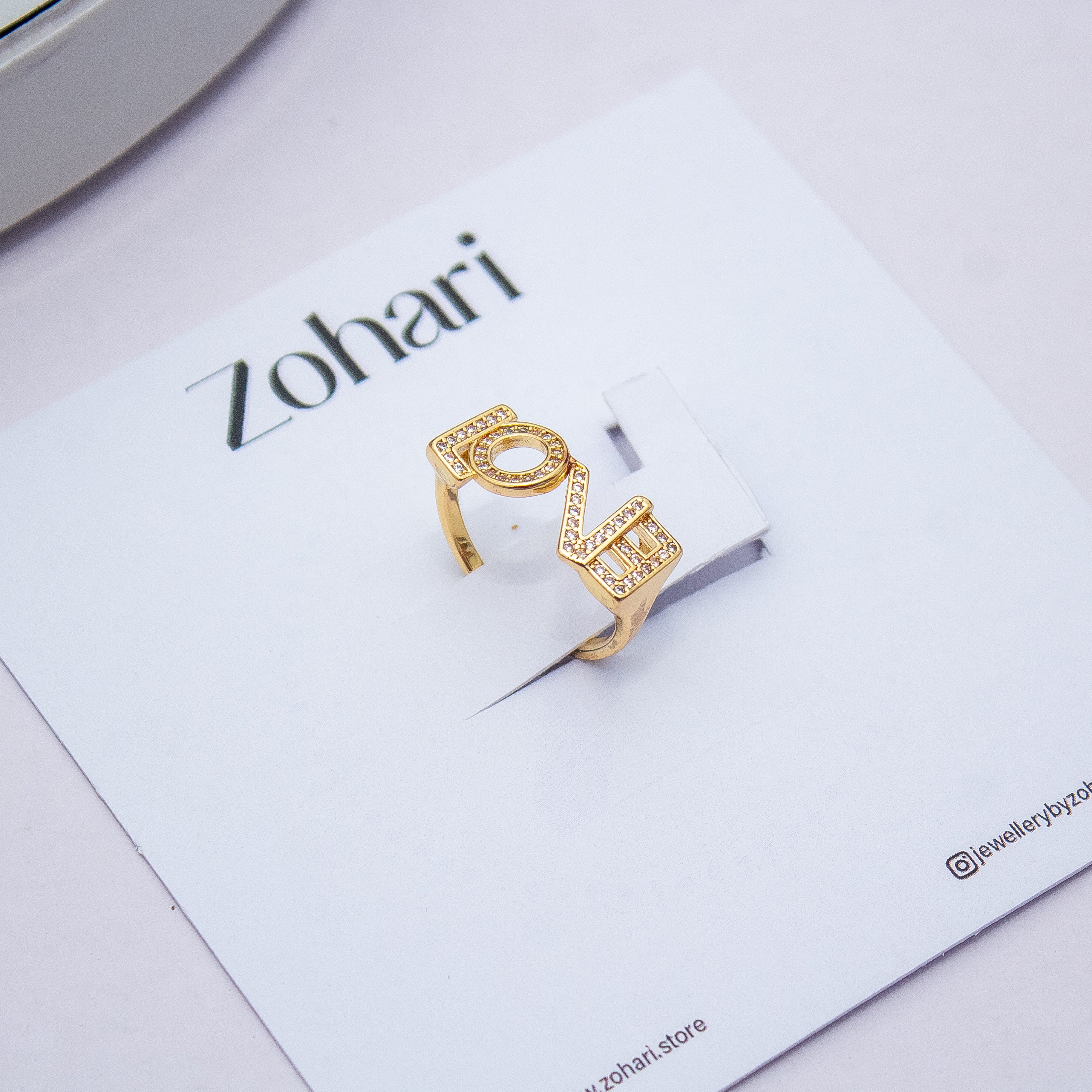 Crystal Love Ring
