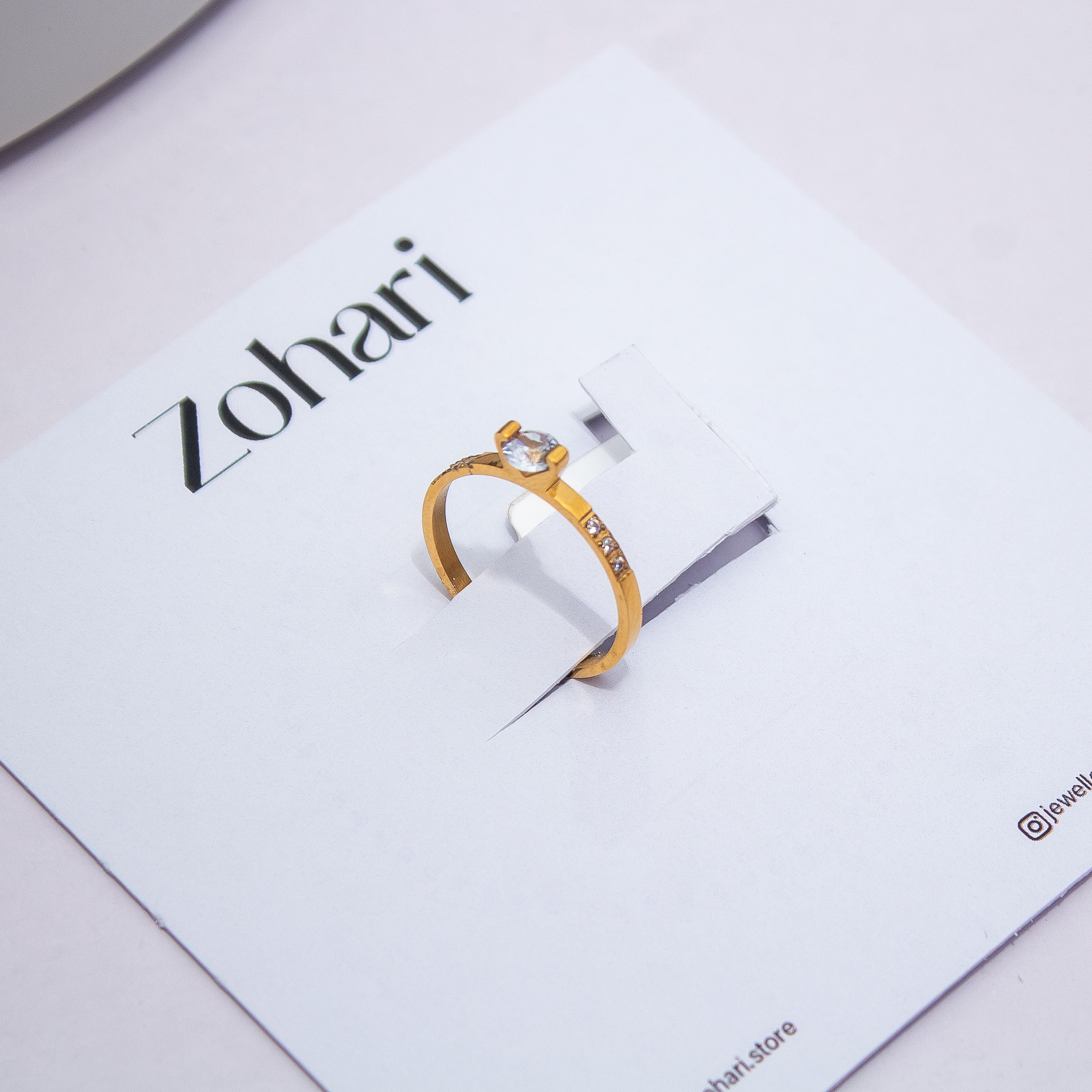 Solitaire Band Ring
