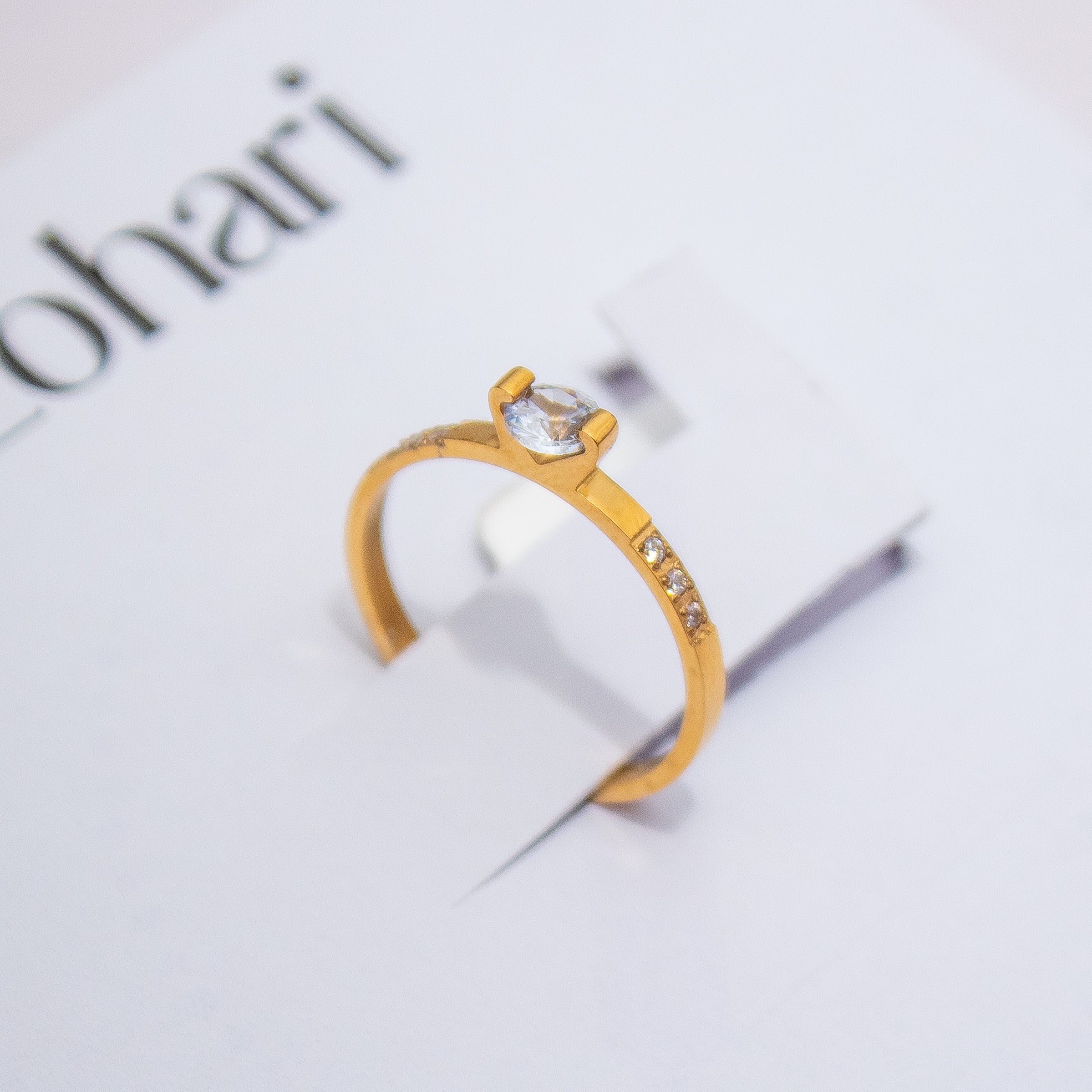 Solitaire Band Ring