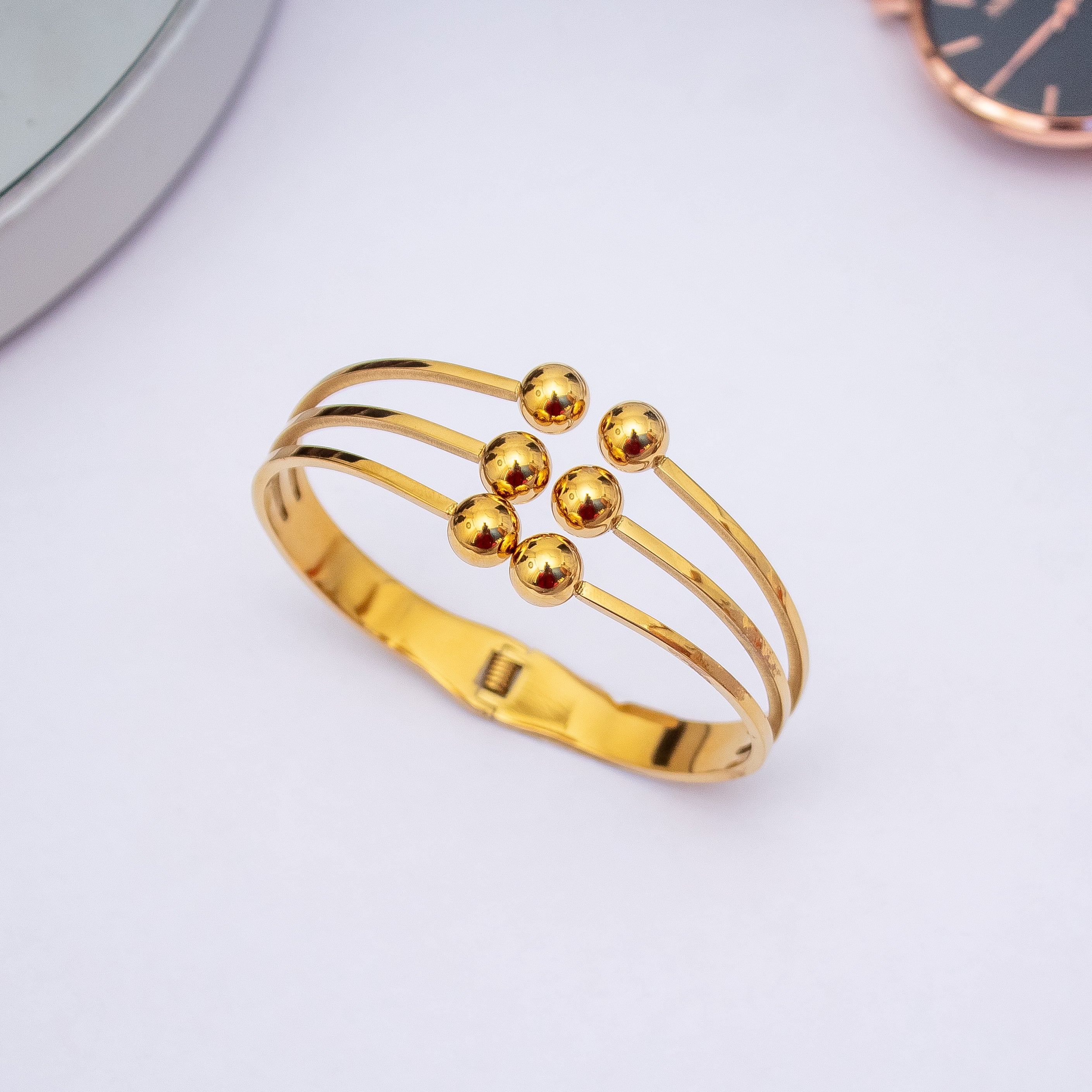 Beaded Gold Bracelet