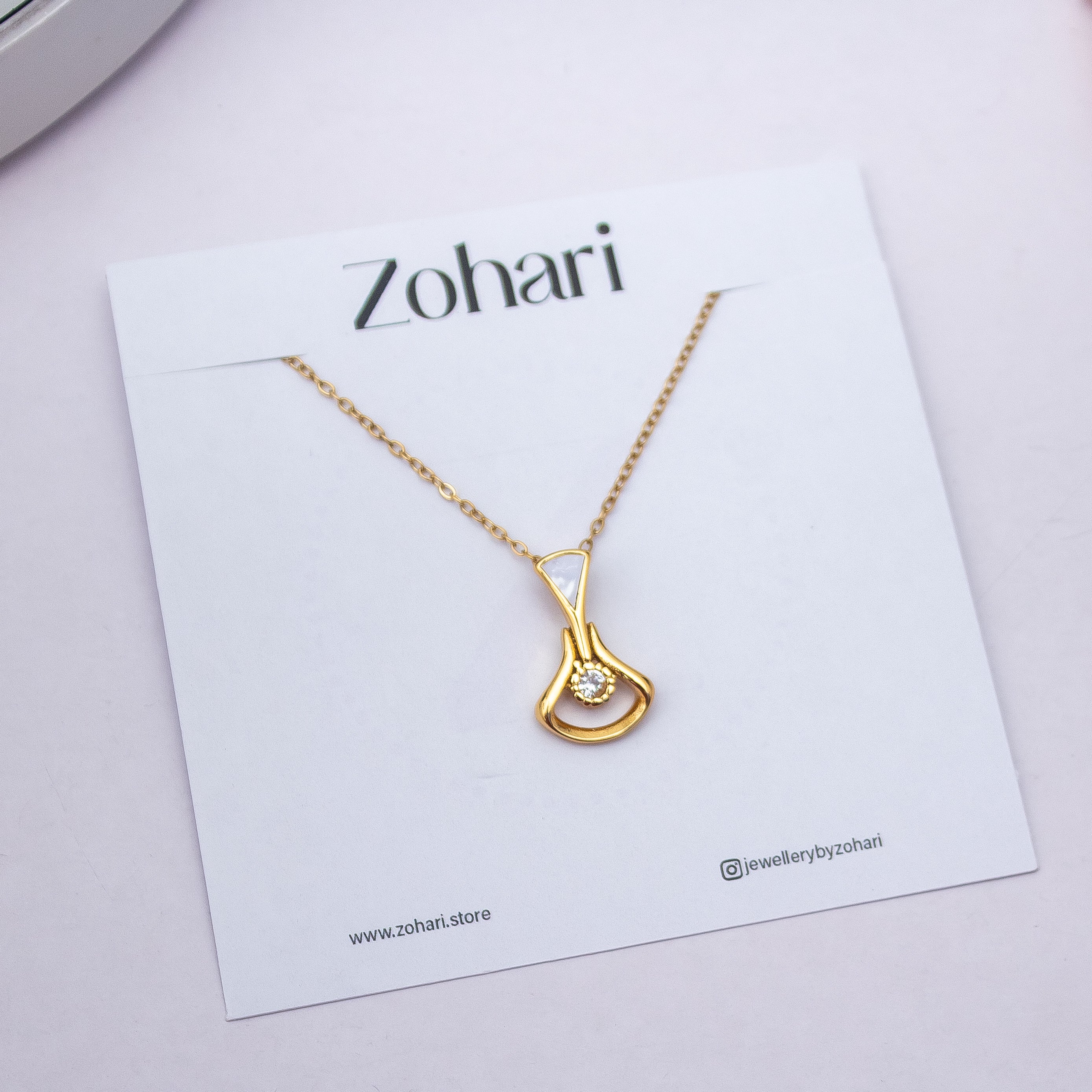 Abstract Drop Necklace