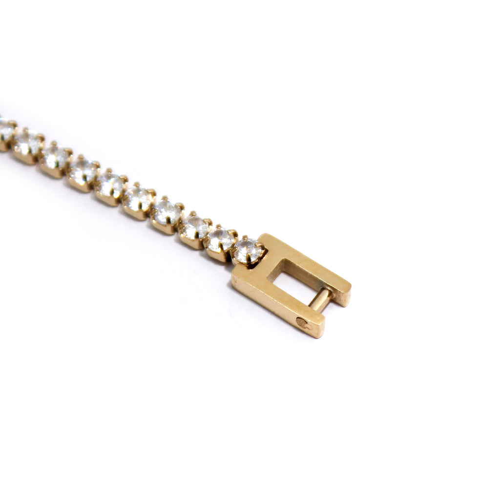 Crystal Center Tennis Bracelet