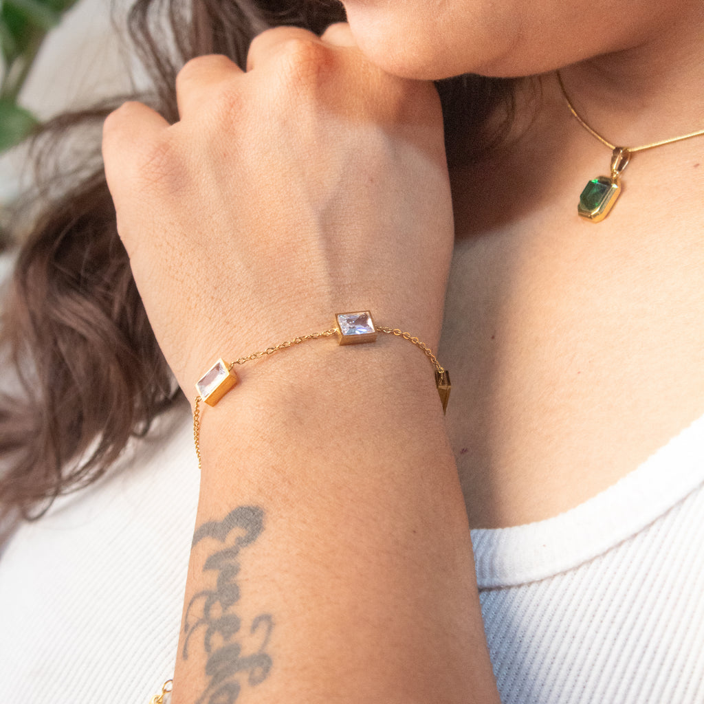 Trio Prism Charm Bracelet - ZB02