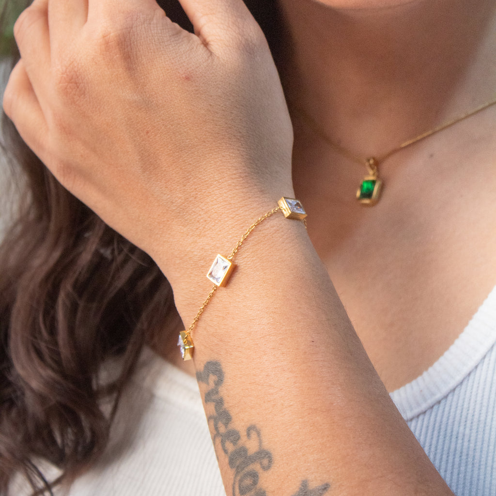 Trio Prism Charm Bracelet - ZB02