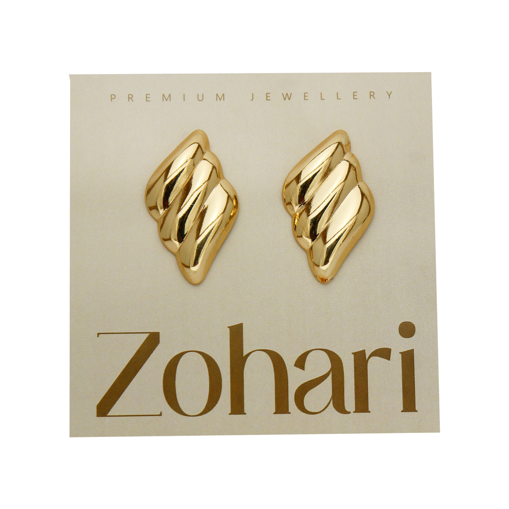 Wave Luxe Stud Earrings -