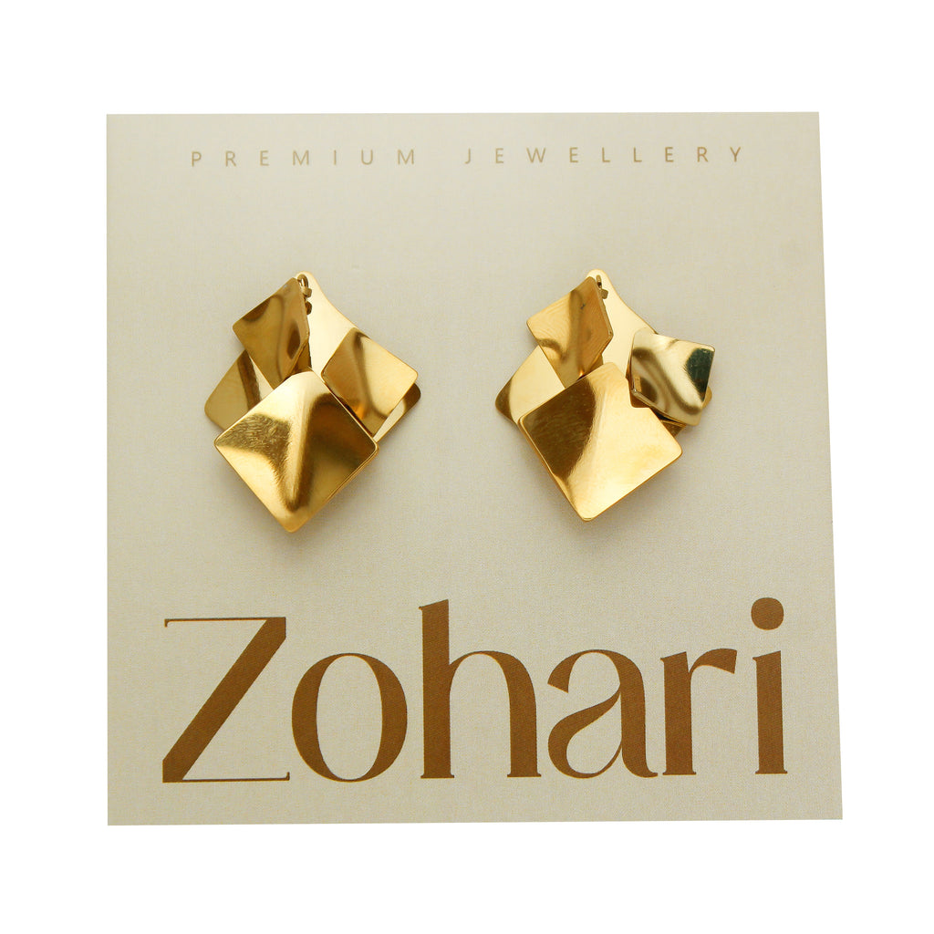 Geo Luxe Stud Earrings - ZE02
