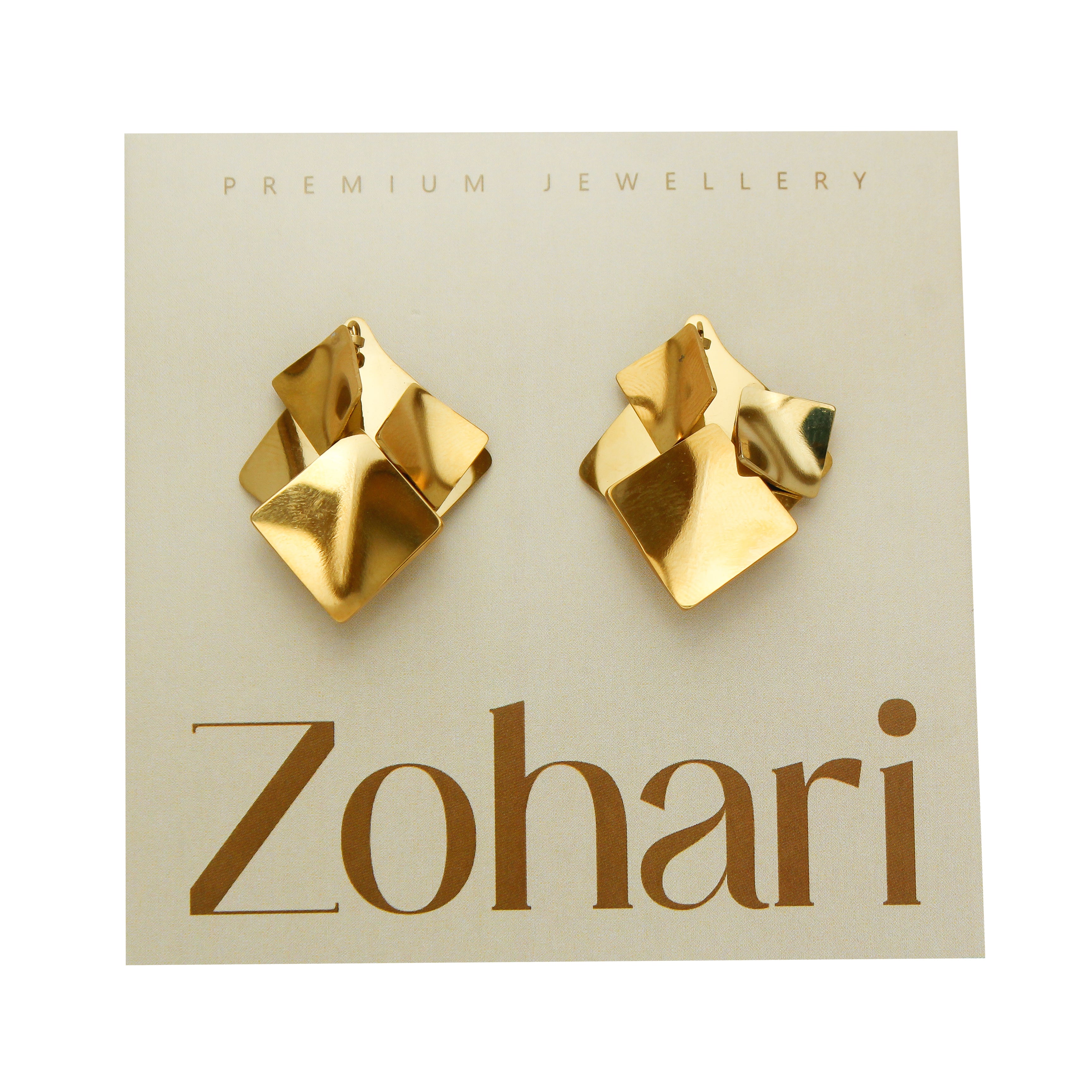 Geo Luxe Stud Earrings - ZE02