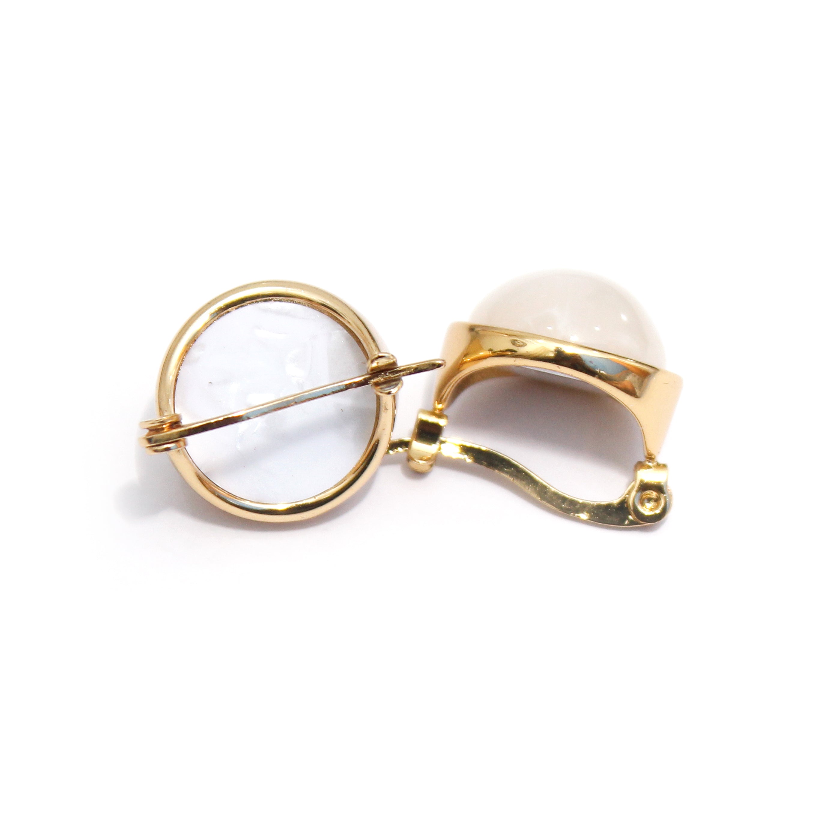 Pearl Dome Classic Earrings - ZE03