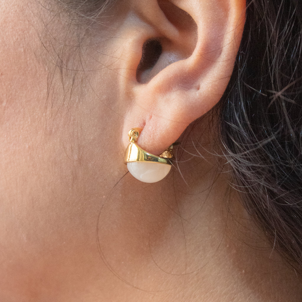 Pearl Dome Classic Earrings - ZE03