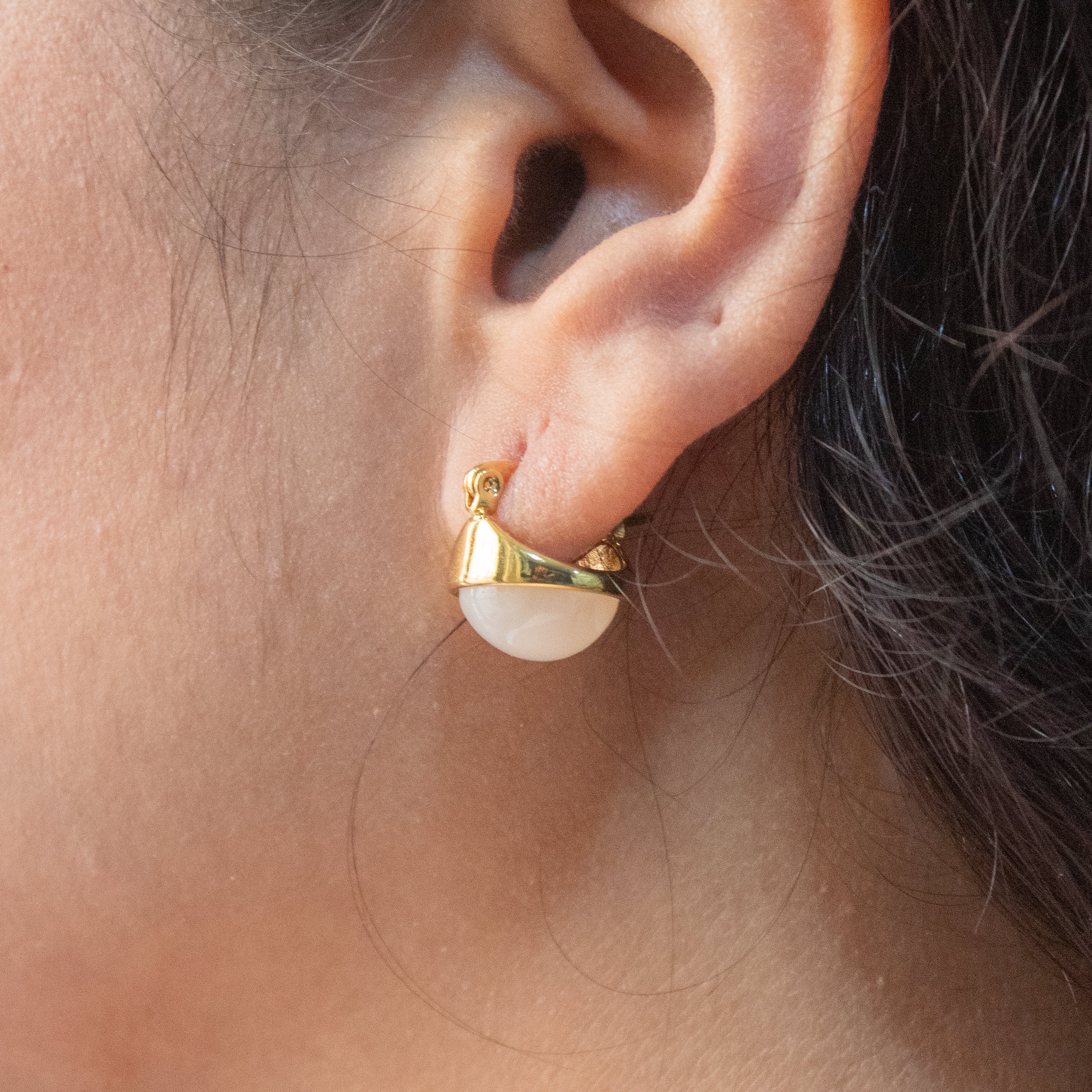 Pearl Dome Classic Earrings - ZE03