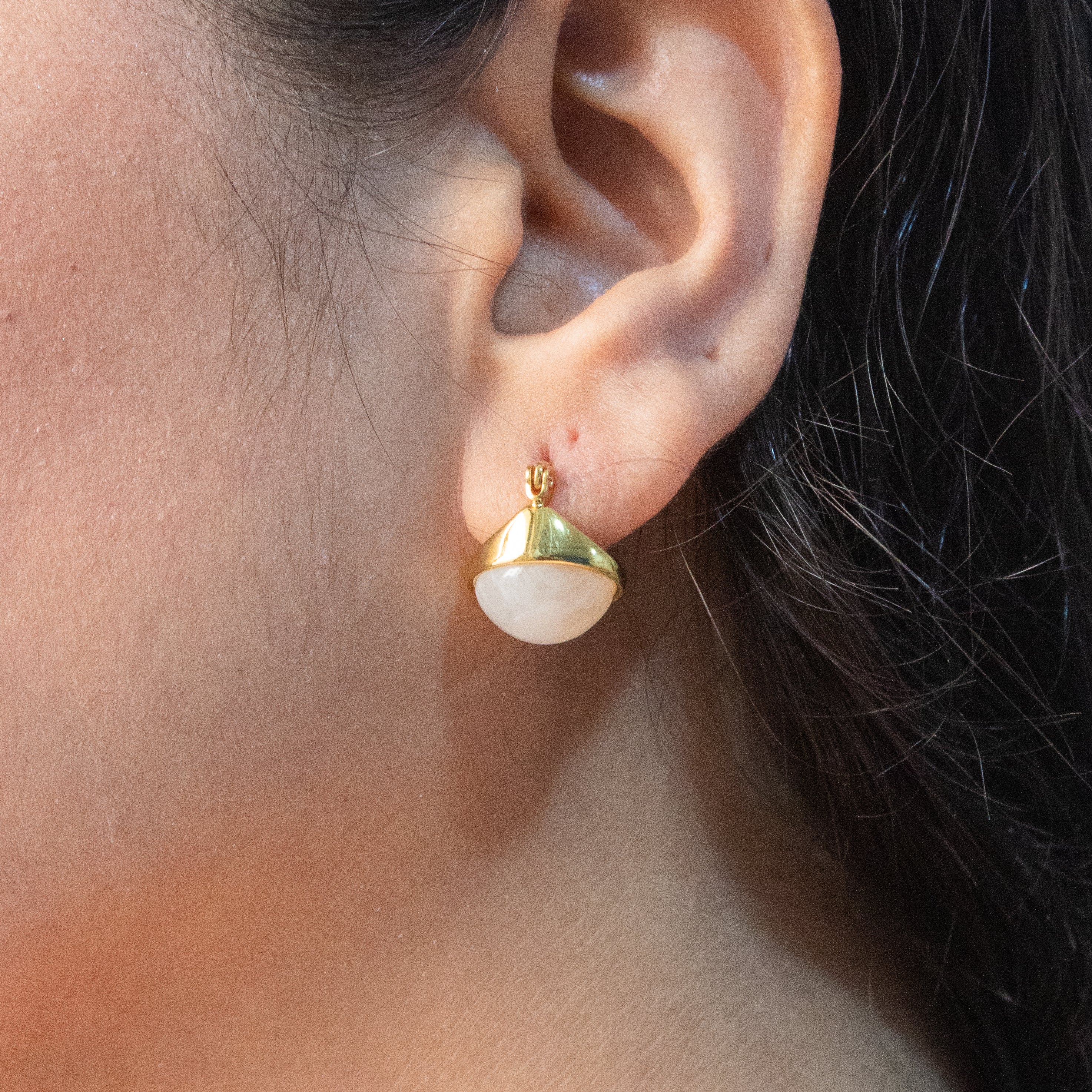 Pearl Dome Classic Earrings - ZE03