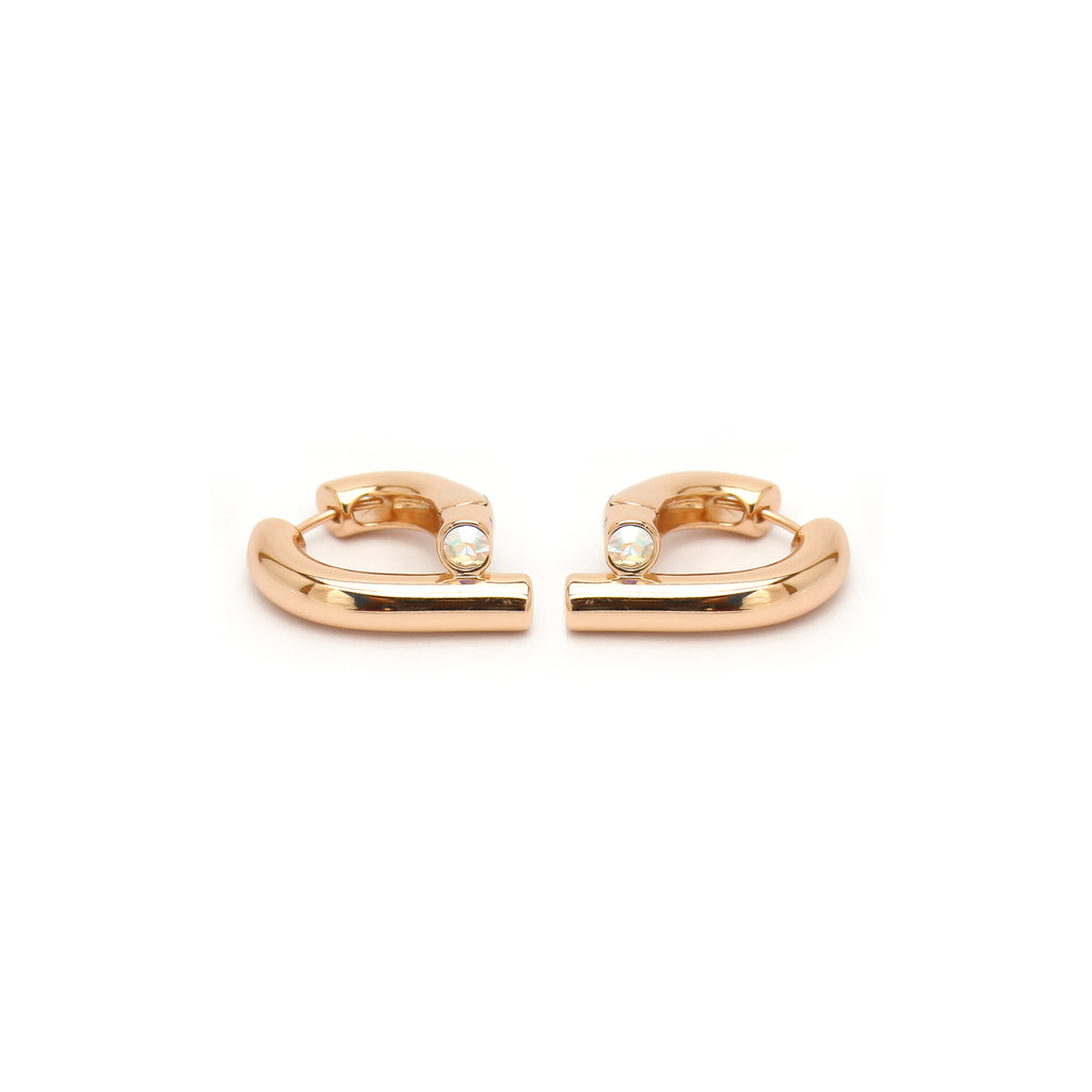 Emerald Curve Hoops - ZE08