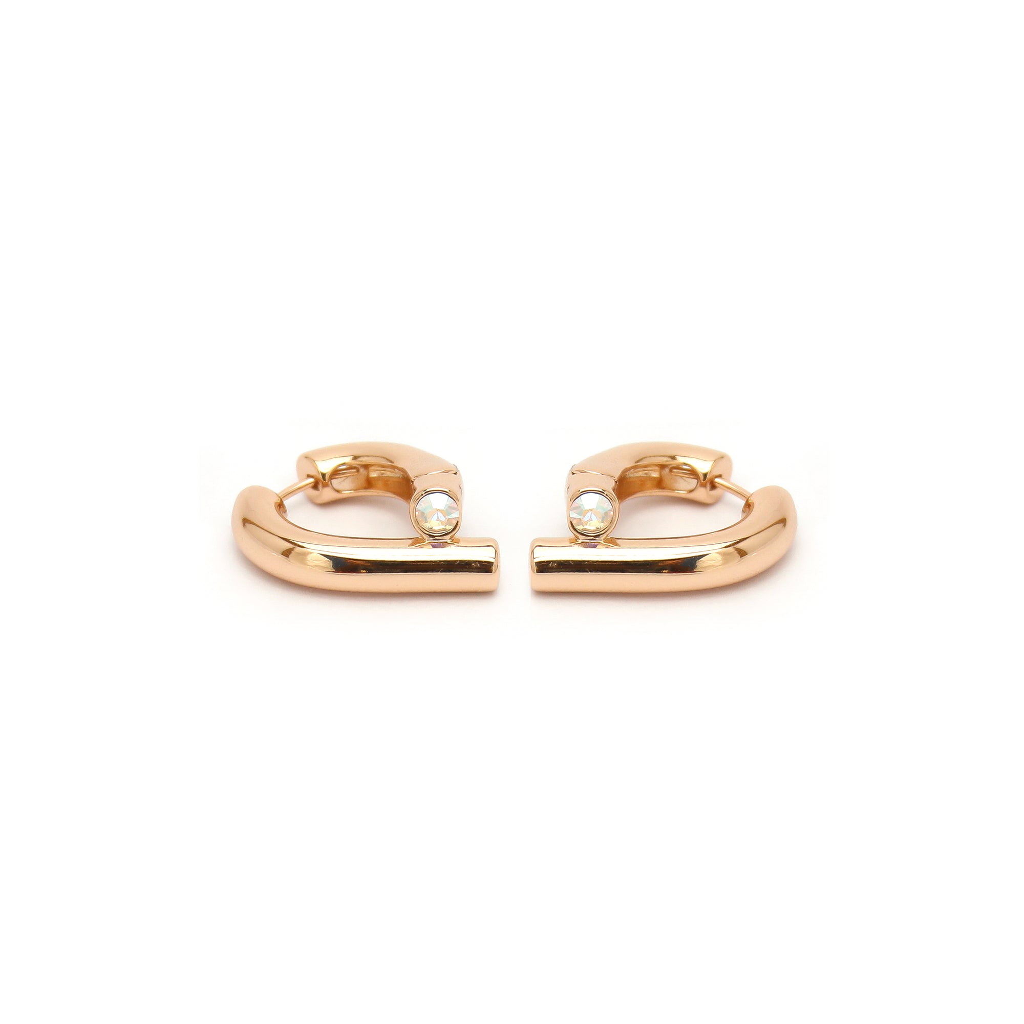 Emerald Curve Hoops - ZE08
