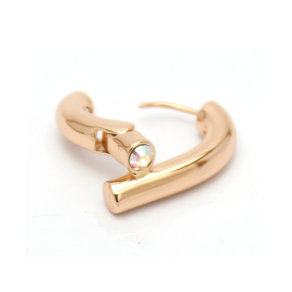 Emerald Curve Hoops - ZE08