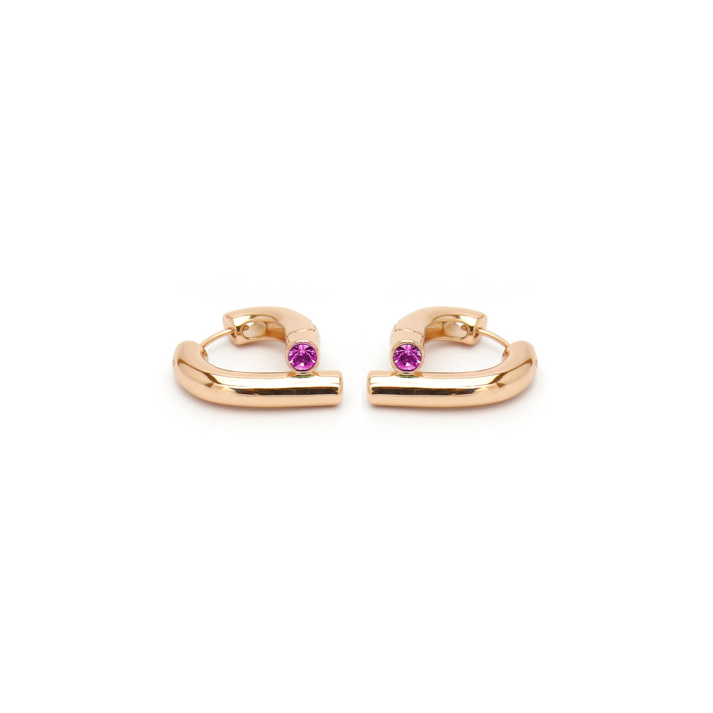 Emerald Curve Hoops - ZE08