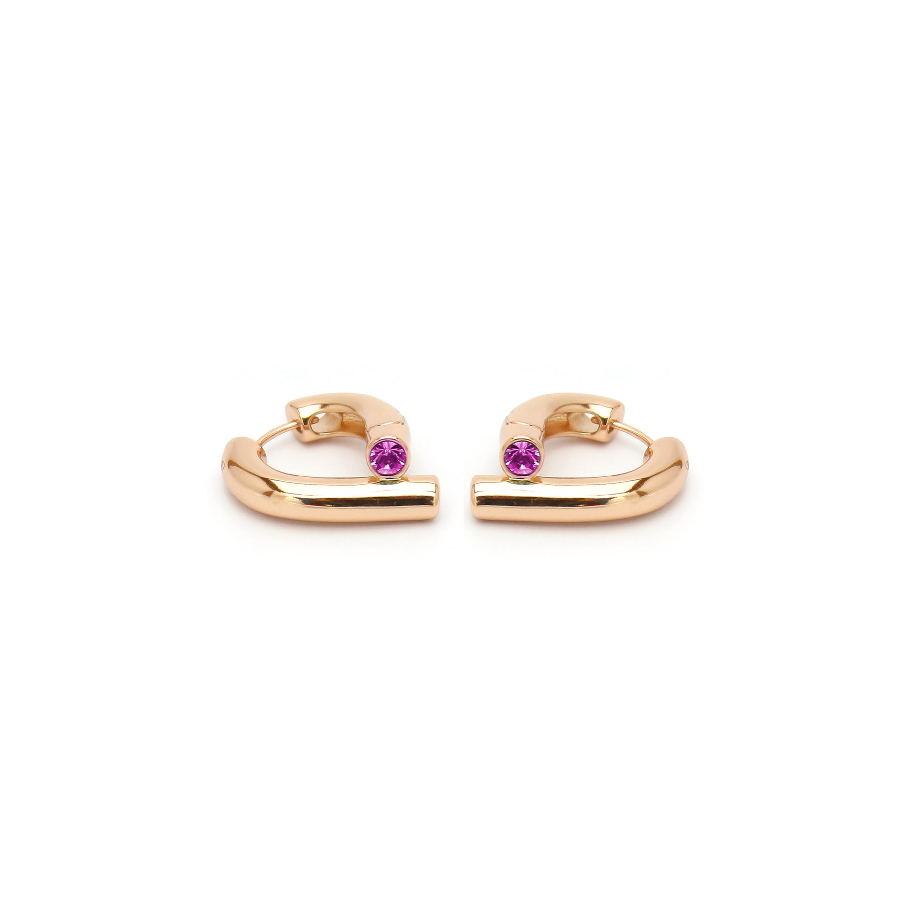 Emerald Curve Hoops - ZE08