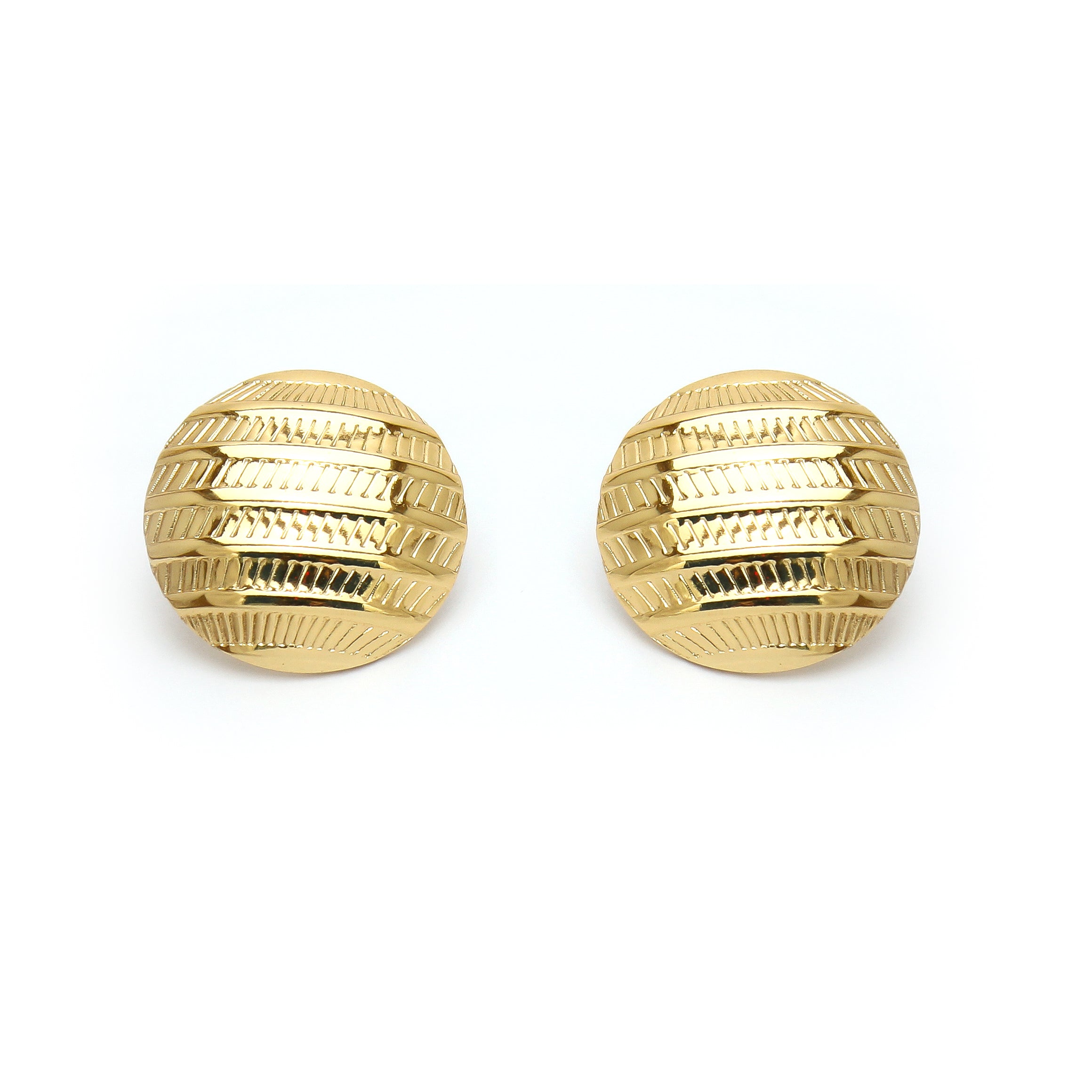 Textured Orb Studs - ZE15