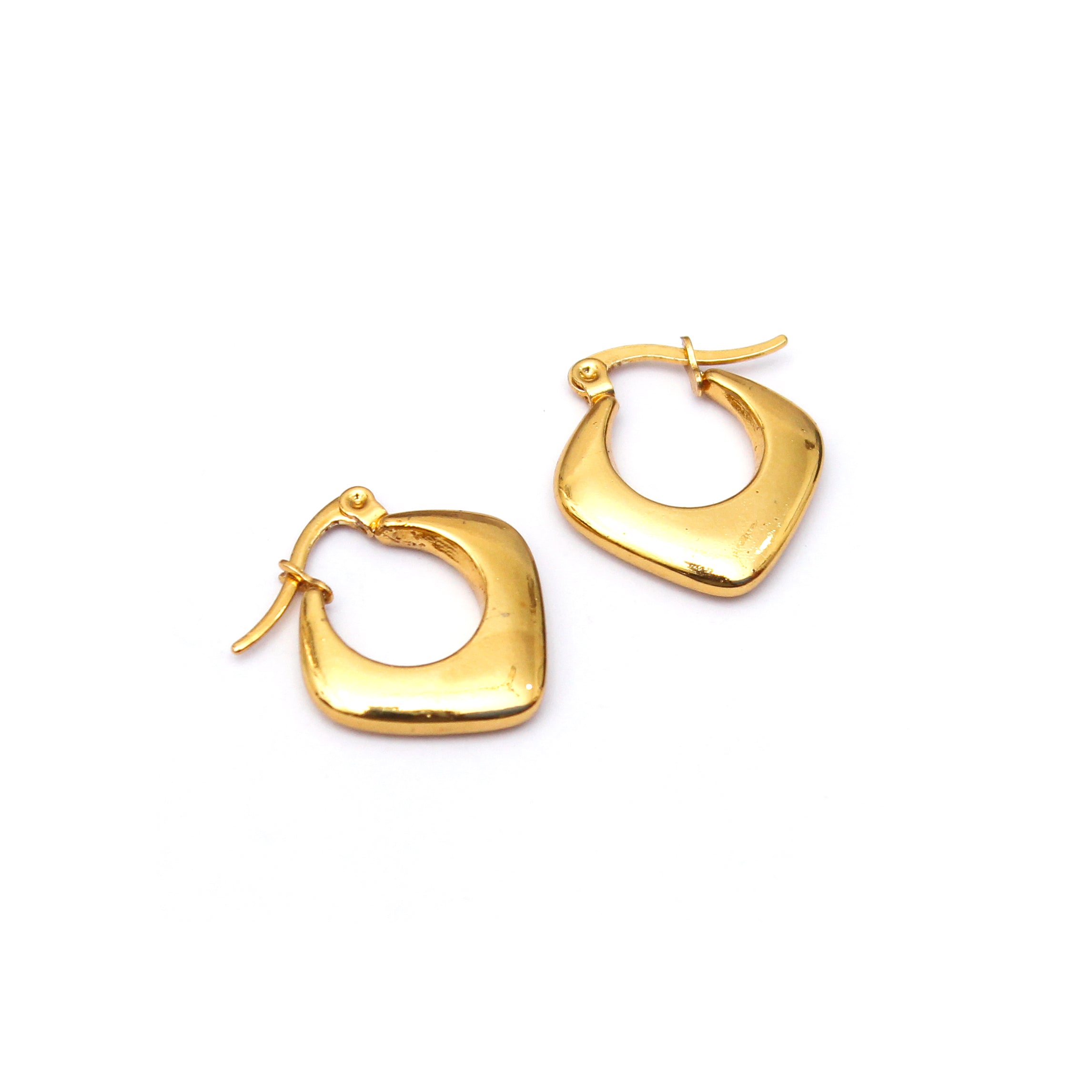 Modern Sculpted Hoop Earrings