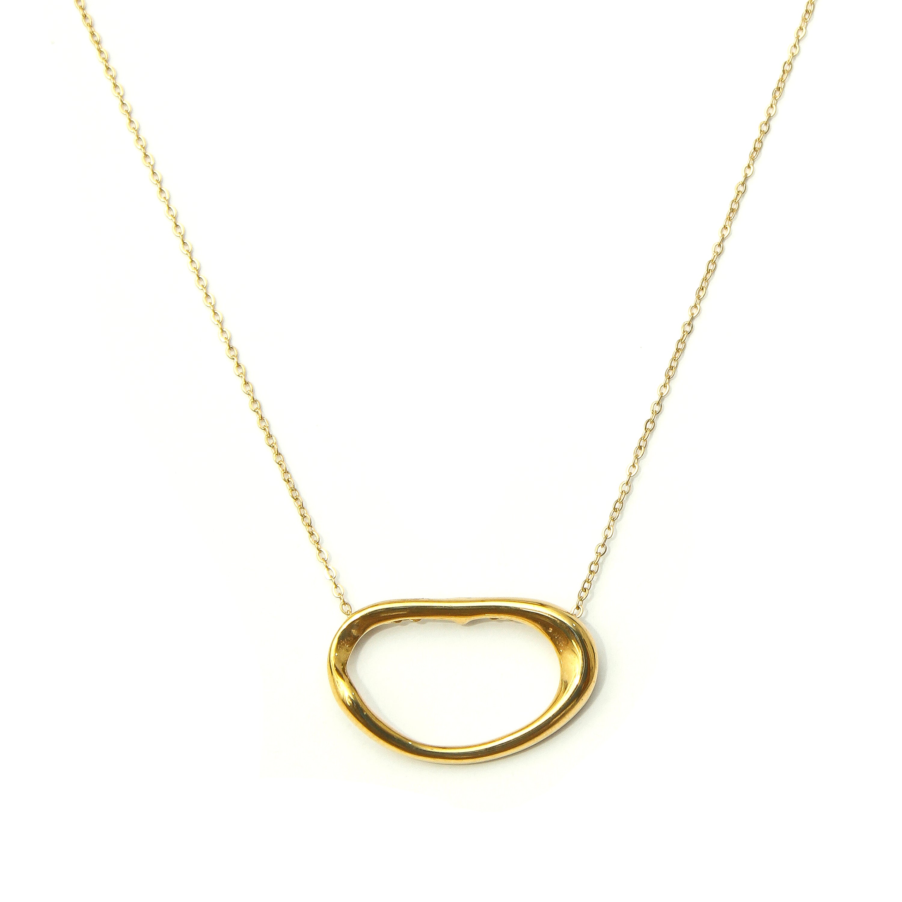 Organic Loop Pendant Necklace - ZN06