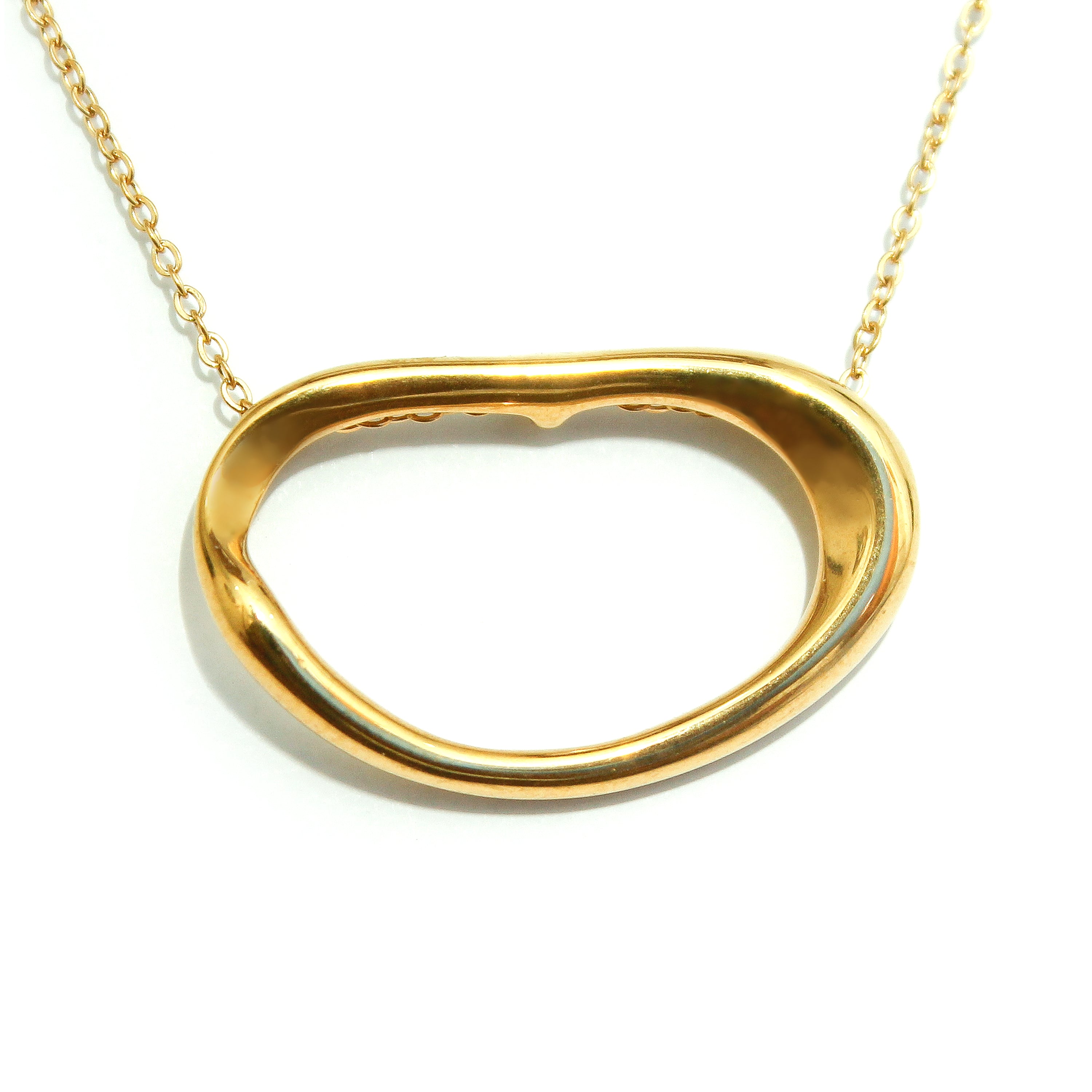 Organic Loop Pendant Necklace - ZN06
