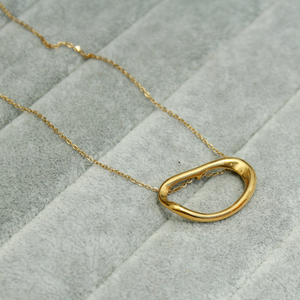 Organic Loop Pendant Necklace - ZN06