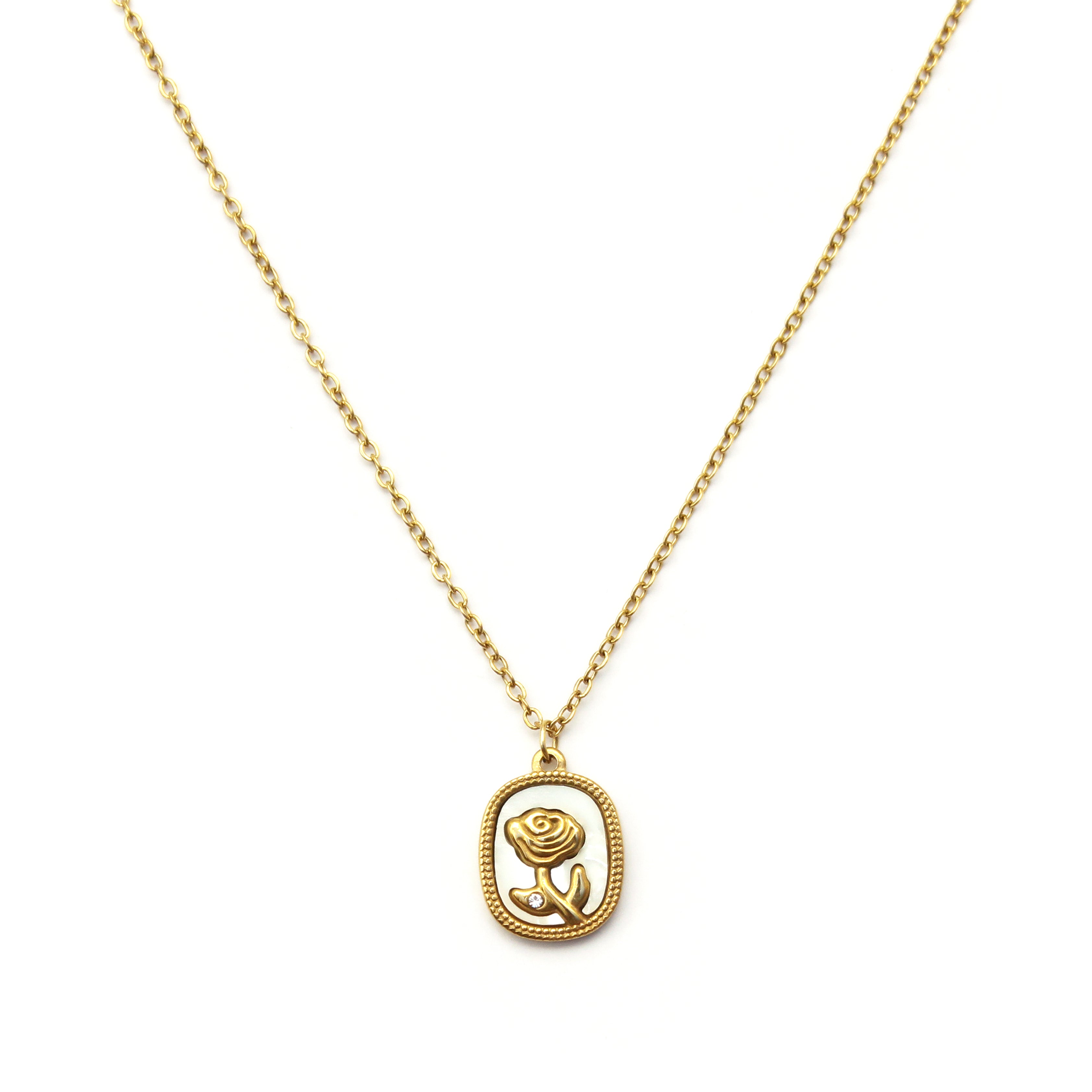 Vintage Bloom Medallion Necklace - ZN10