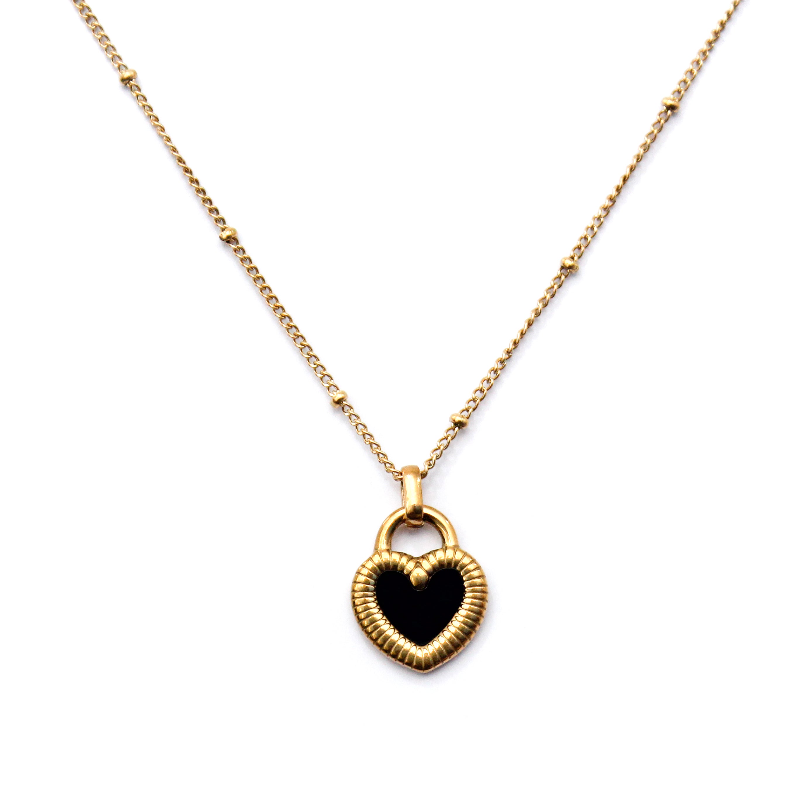 Dual Charm Heart Convertible Necklace - ZN11