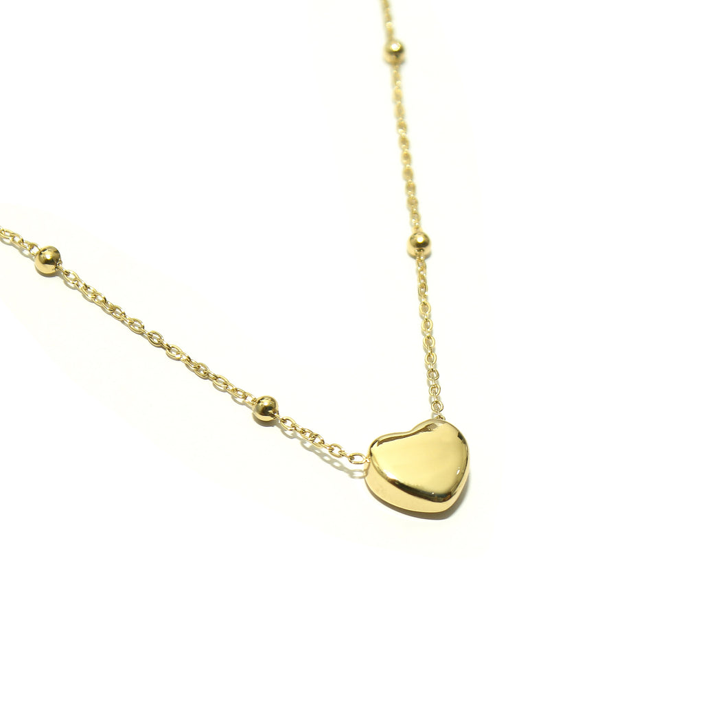 Minimal Heart Drop Necklace - ZN12