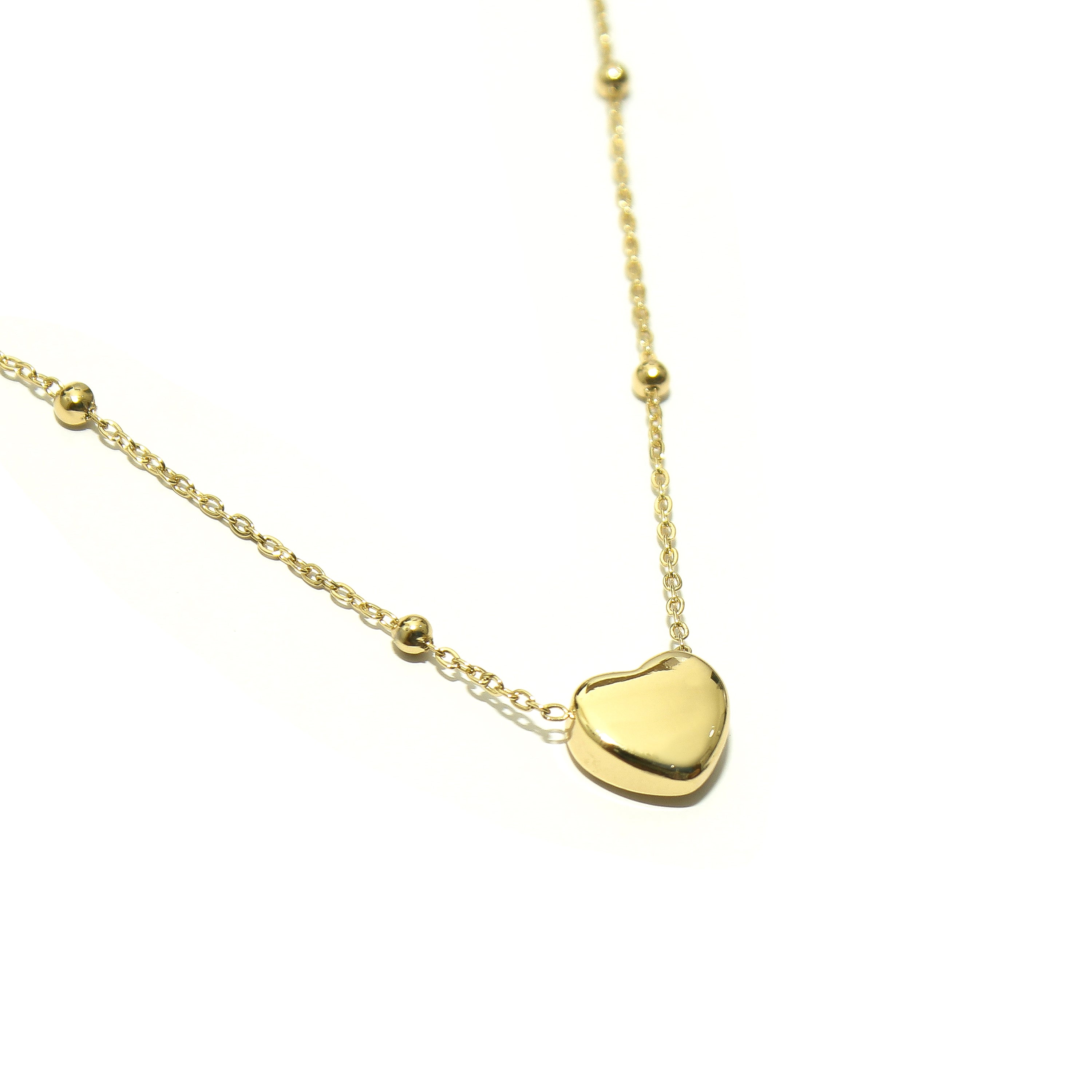 Minimal Heart Drop Necklace - ZN12