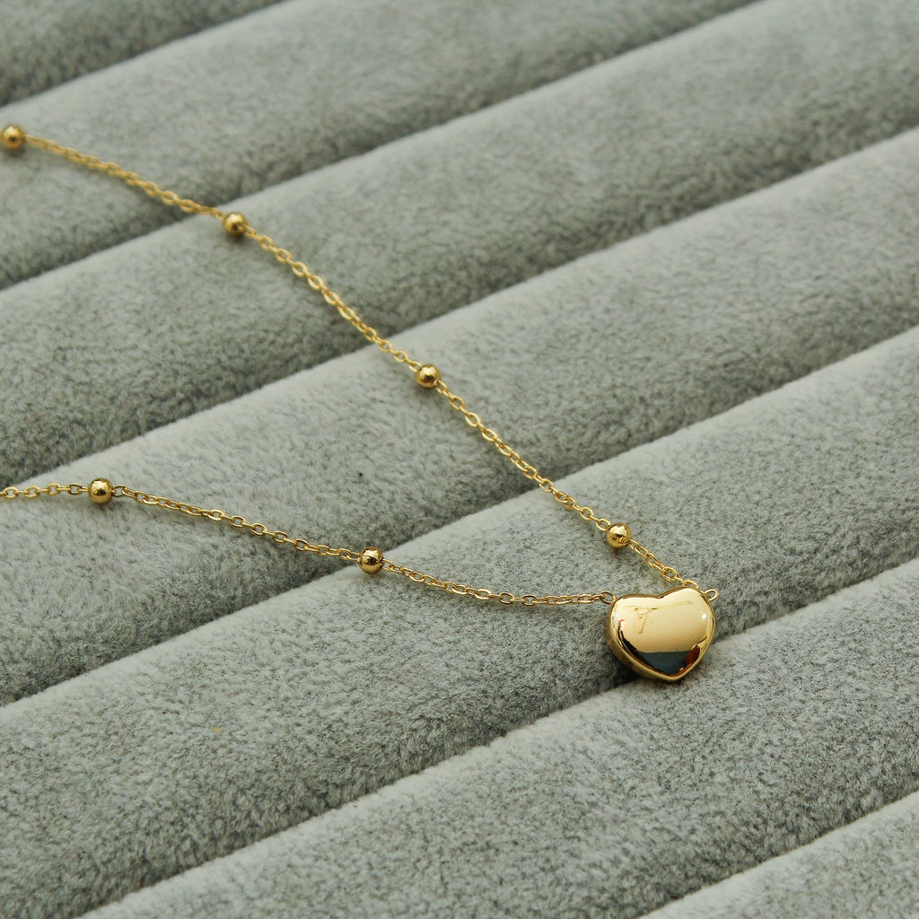 Minimal Heart Drop Necklace - ZN12