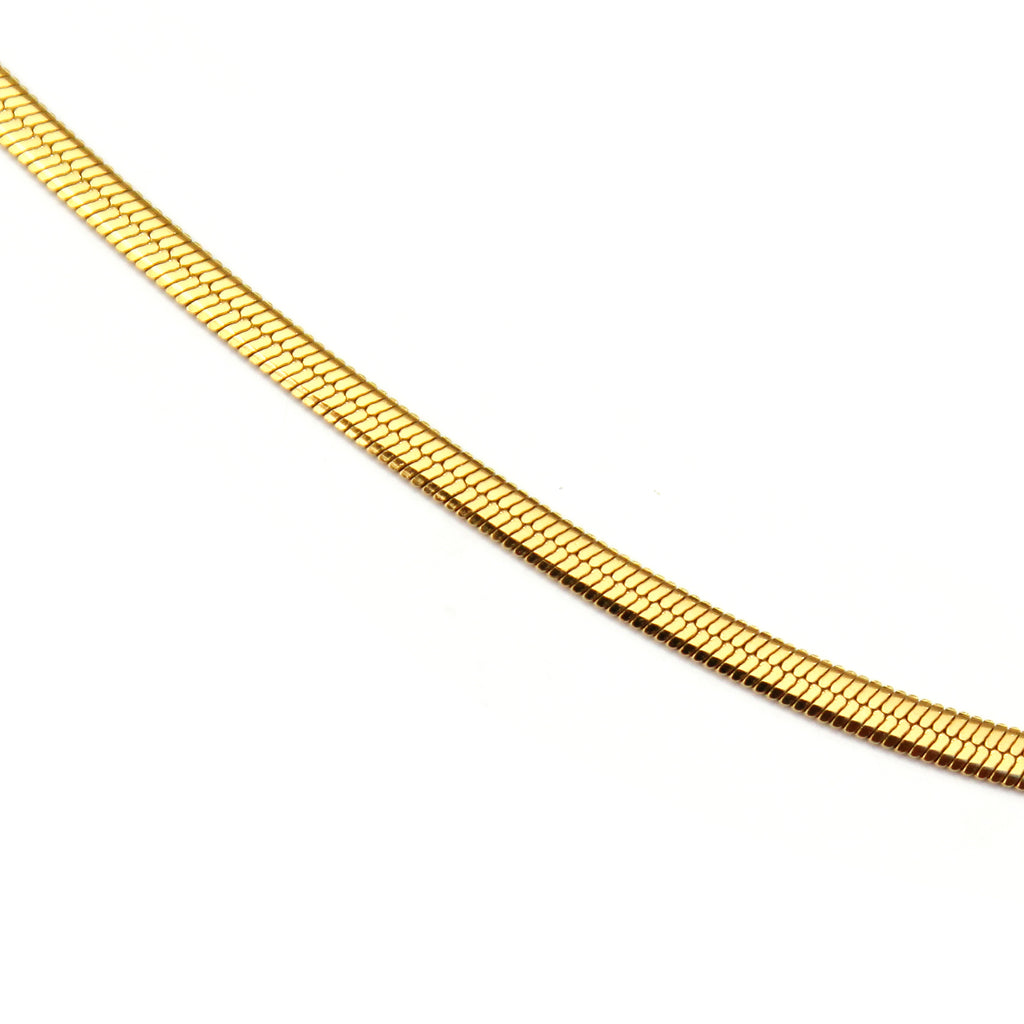 Sleek Herringbone Chain Necklace - ZN15