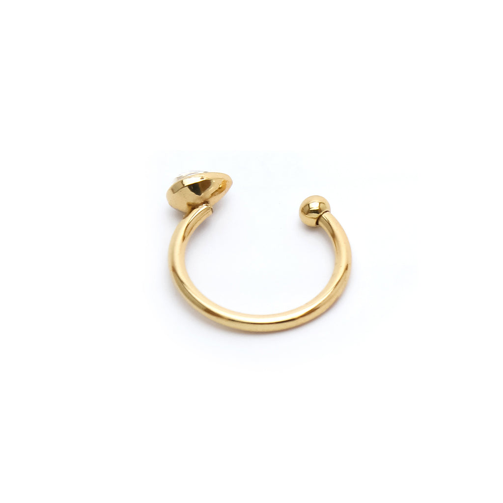 Gold Crystal Open Ring - ZR01
