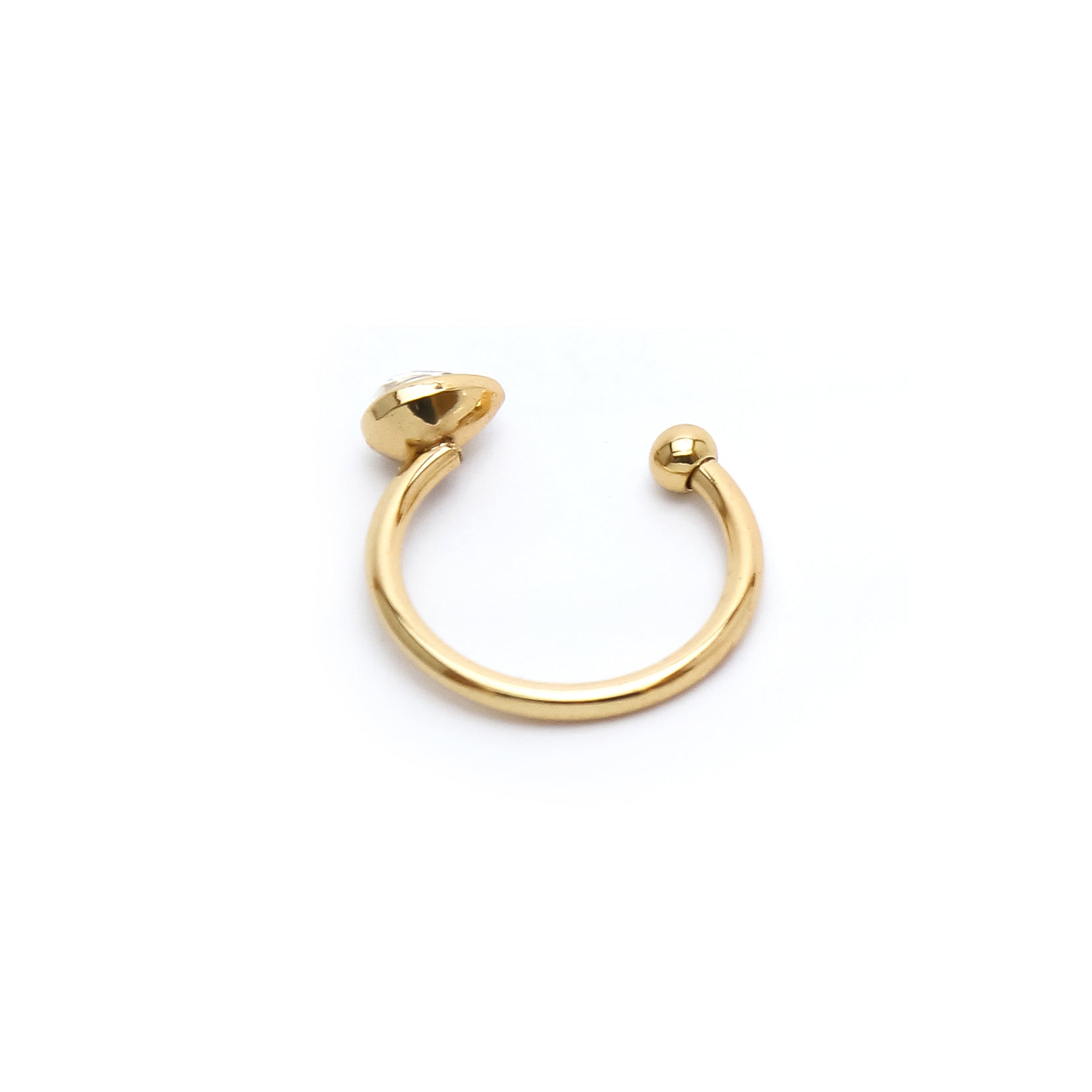 Gold Crystal Open Ring - ZR01