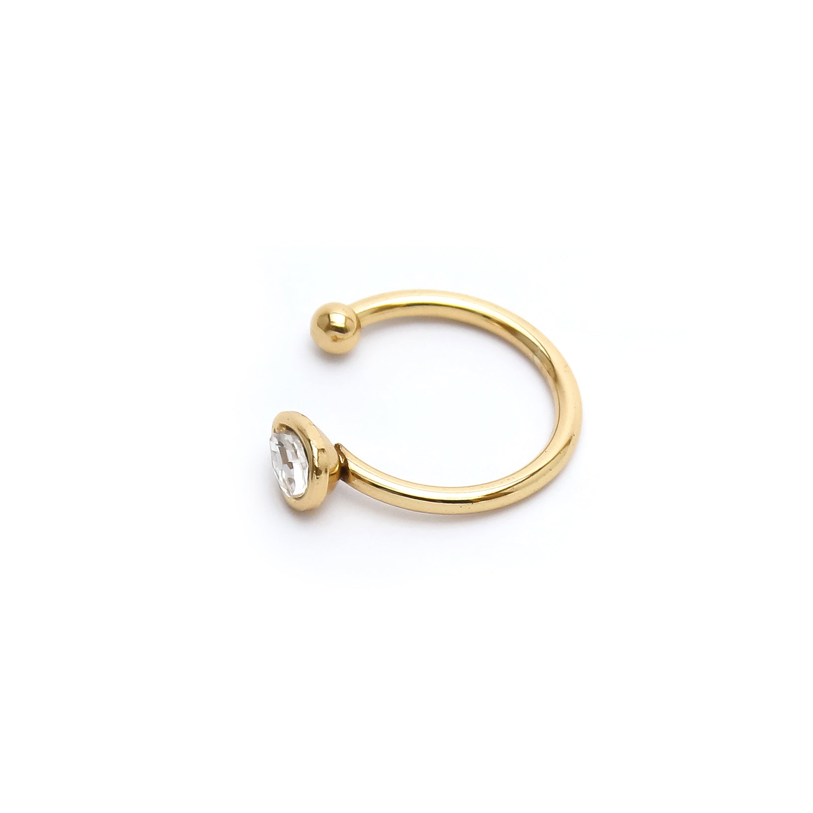 Gold Crystal Open Ring - ZR01