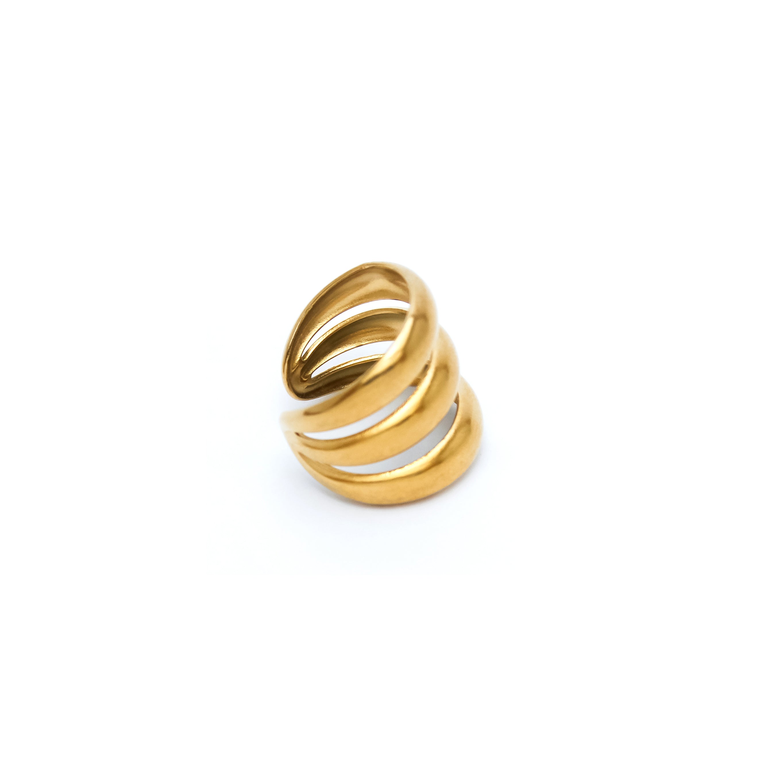 Gold Triple Band Ring - ZR12