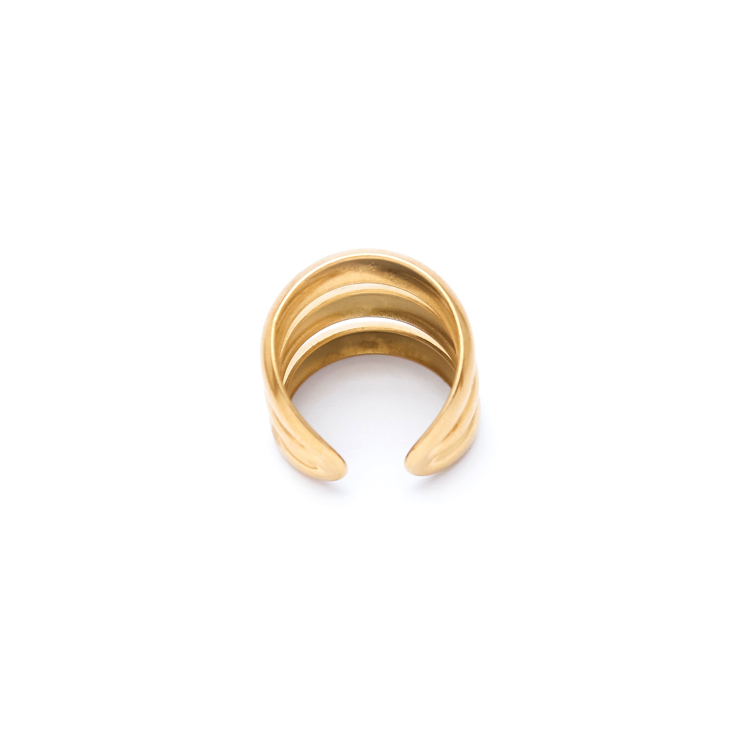 Gold Triple Band Ring - ZR12