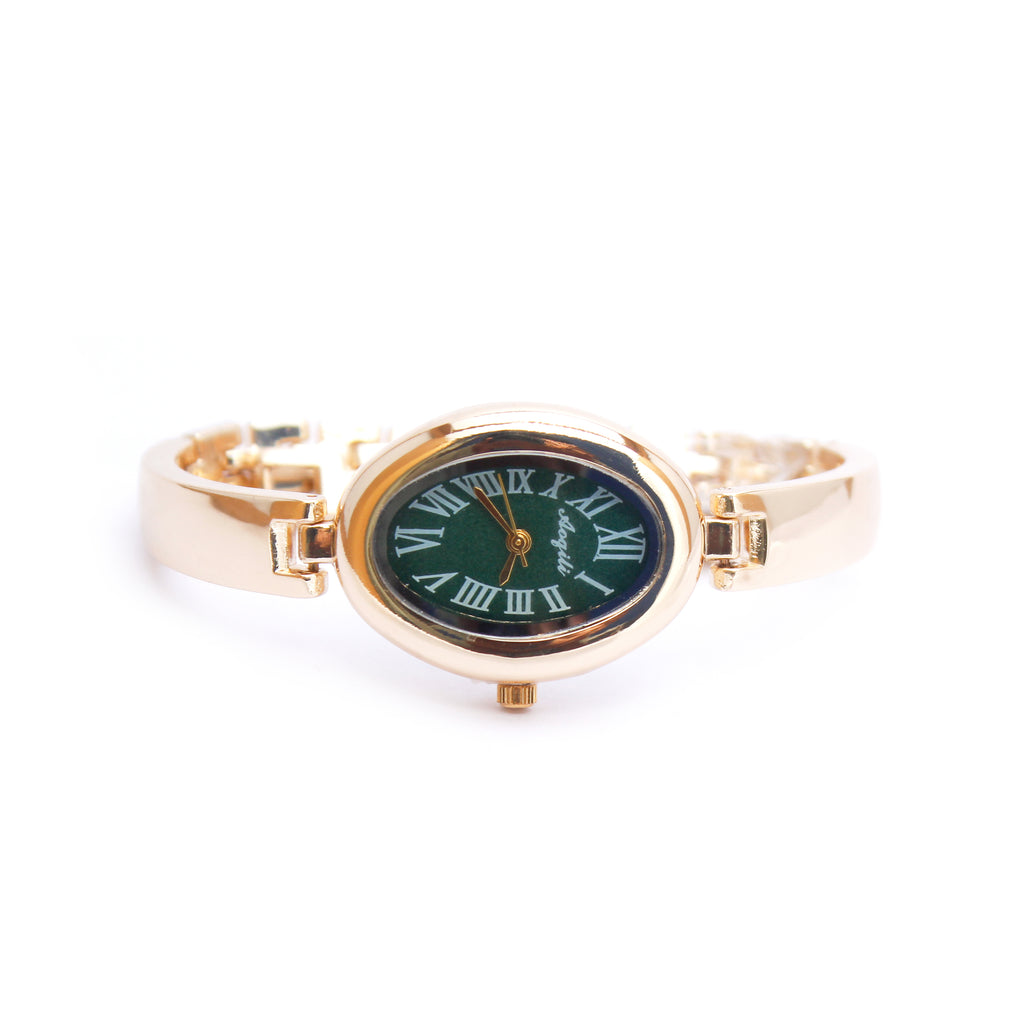 Emerald Dial Link Watch Bracelet - ZW01