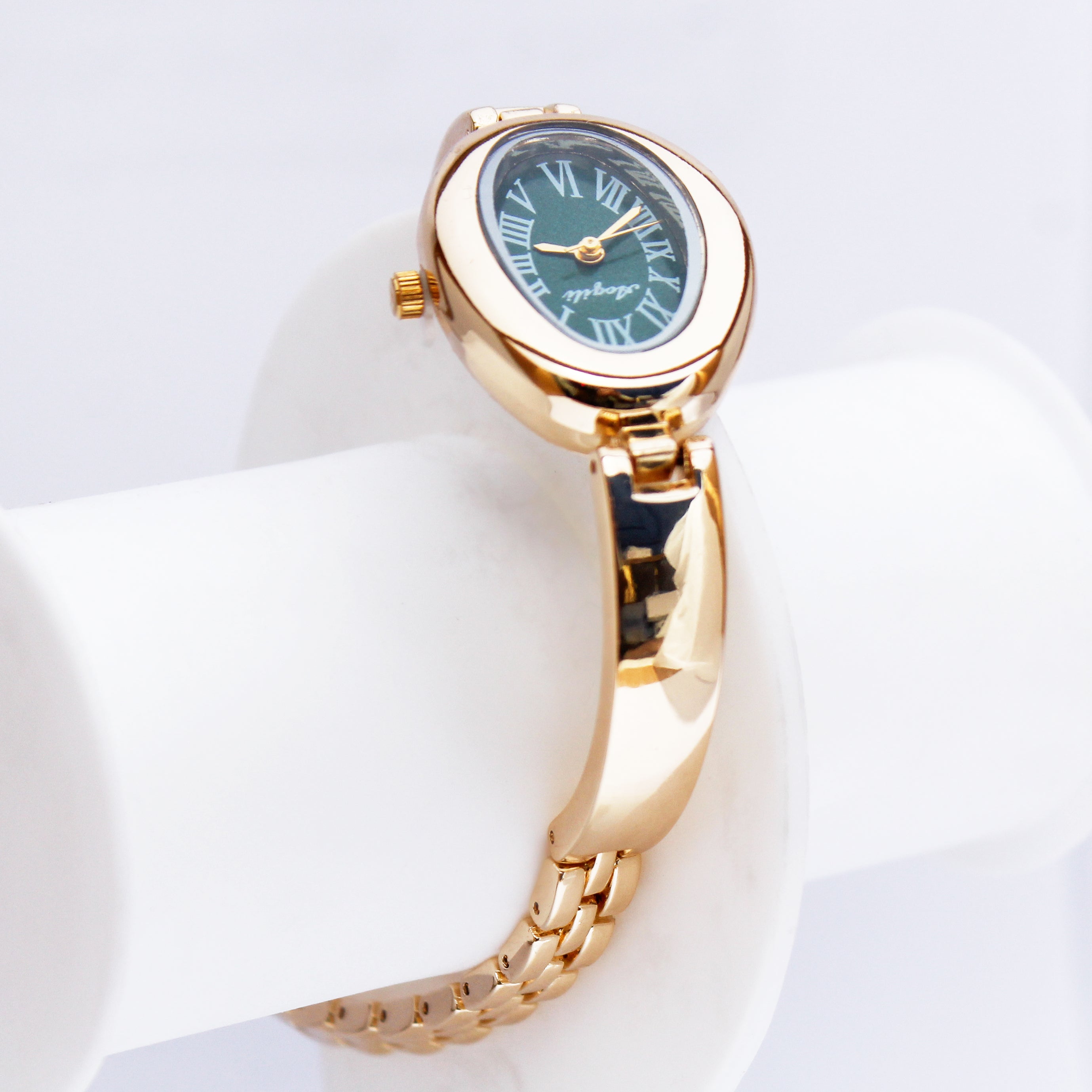 Emerald Dial Link Watch Bracelet - ZW01