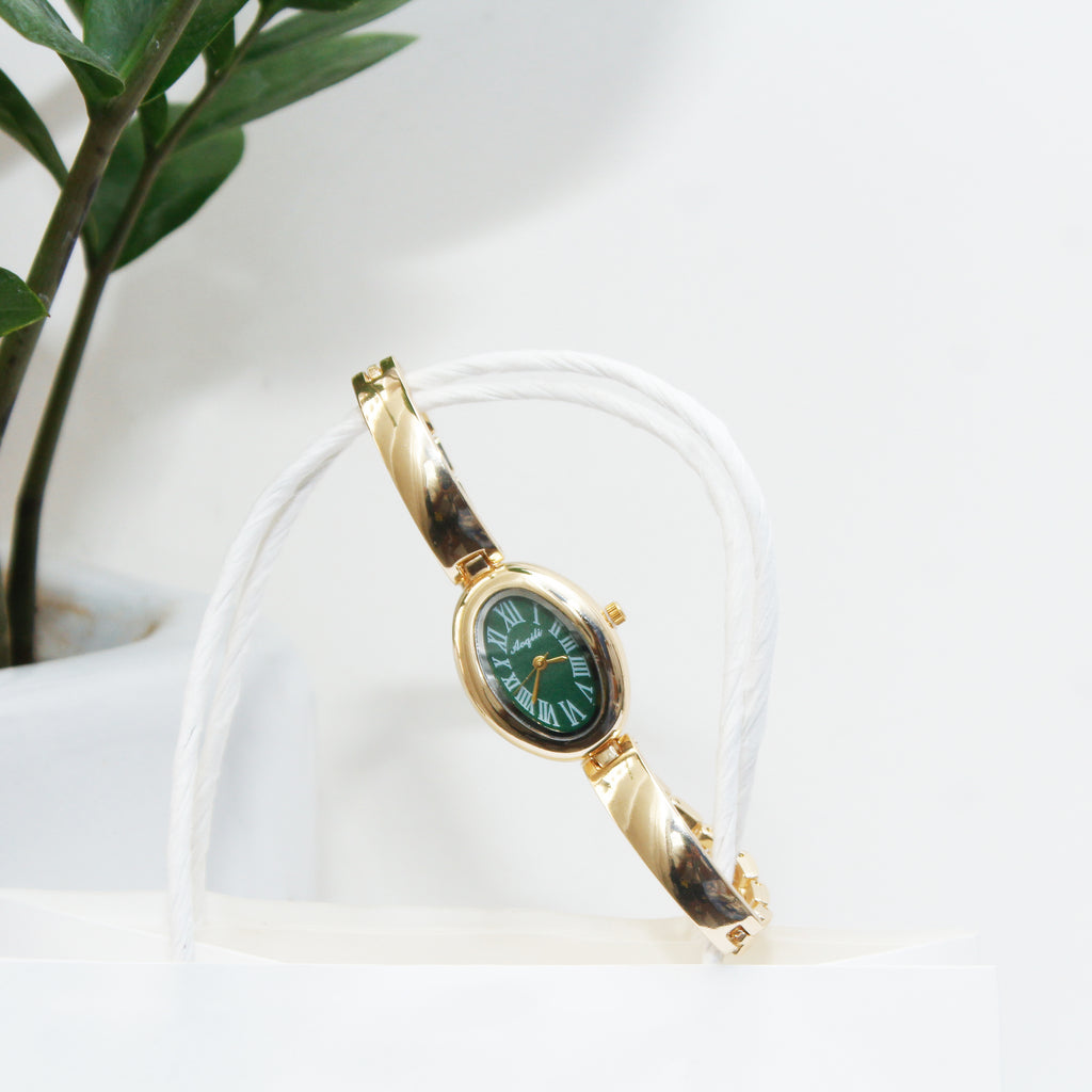 Emerald Dial Link Watch Bracelet - ZW01