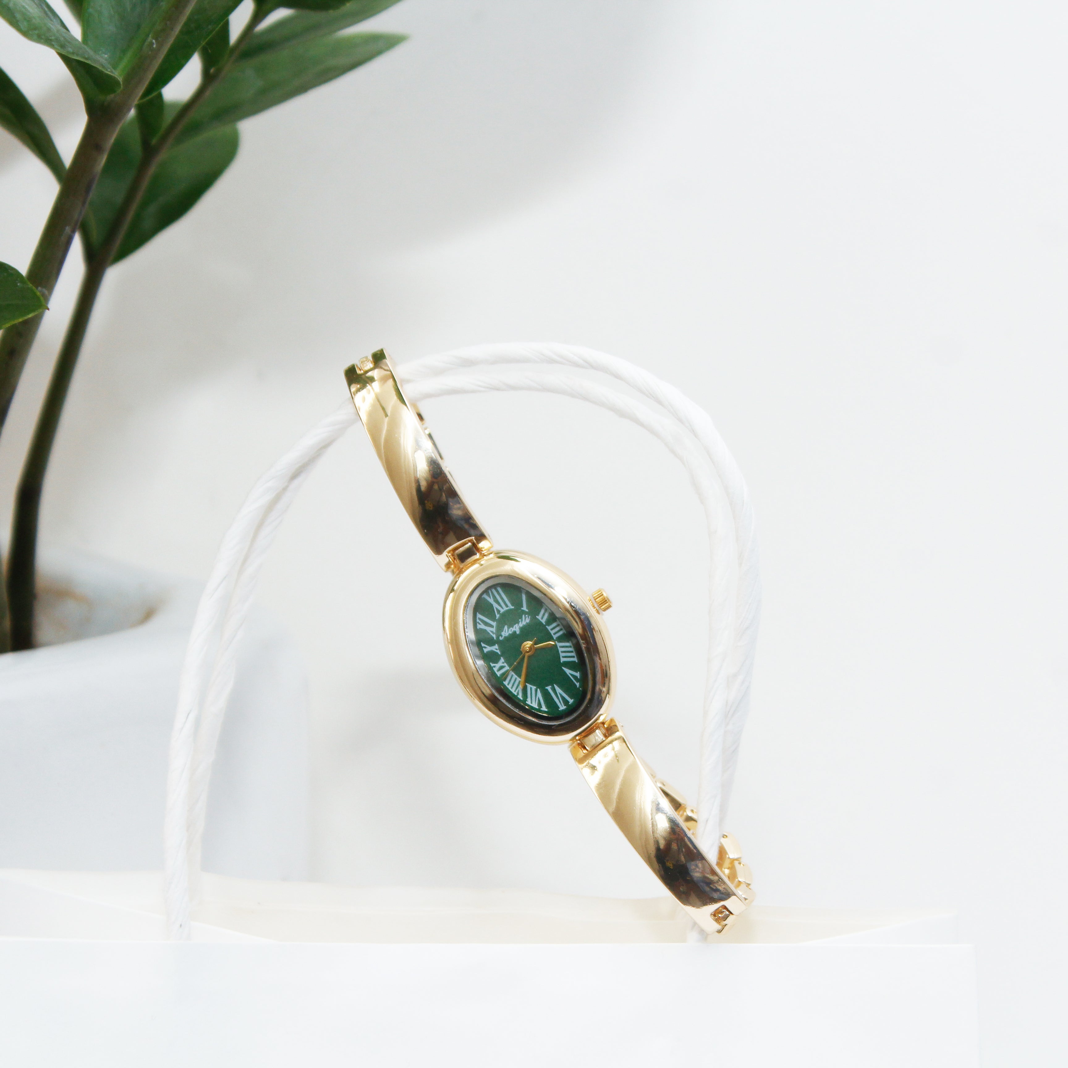 Emerald Dial Link Watch Bracelet - ZW01